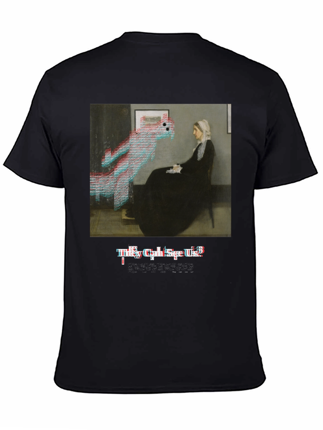 Glitch Art T-Shirt - They Cant See Us! Design