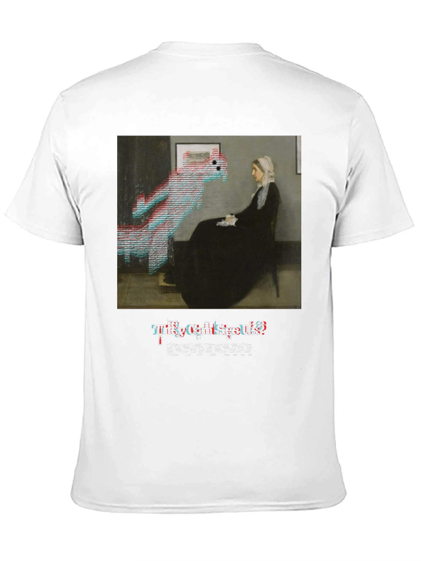 Glitch Art T-Shirt - They Cant See Us! Design