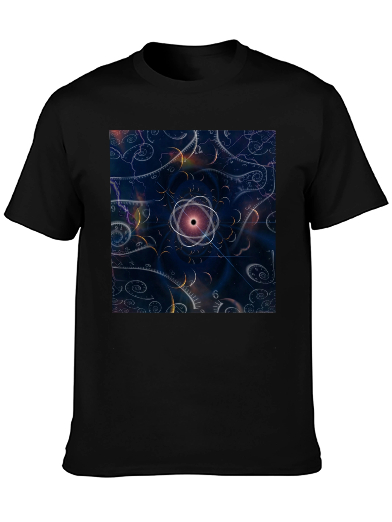 Cosmic Atom Graphic Tee - Black