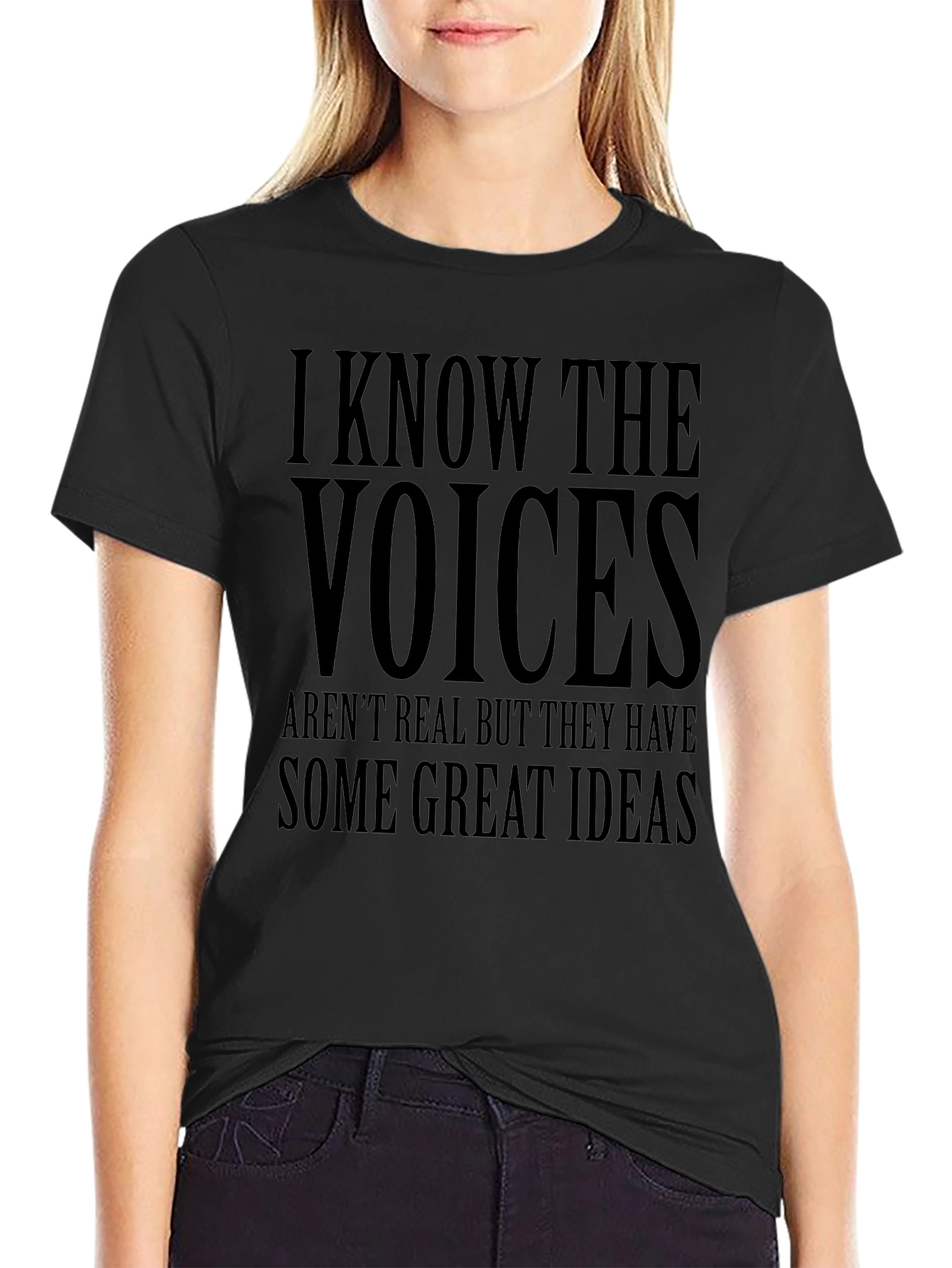 I Know The Voices T-Shirt - Funny Graphic Tee