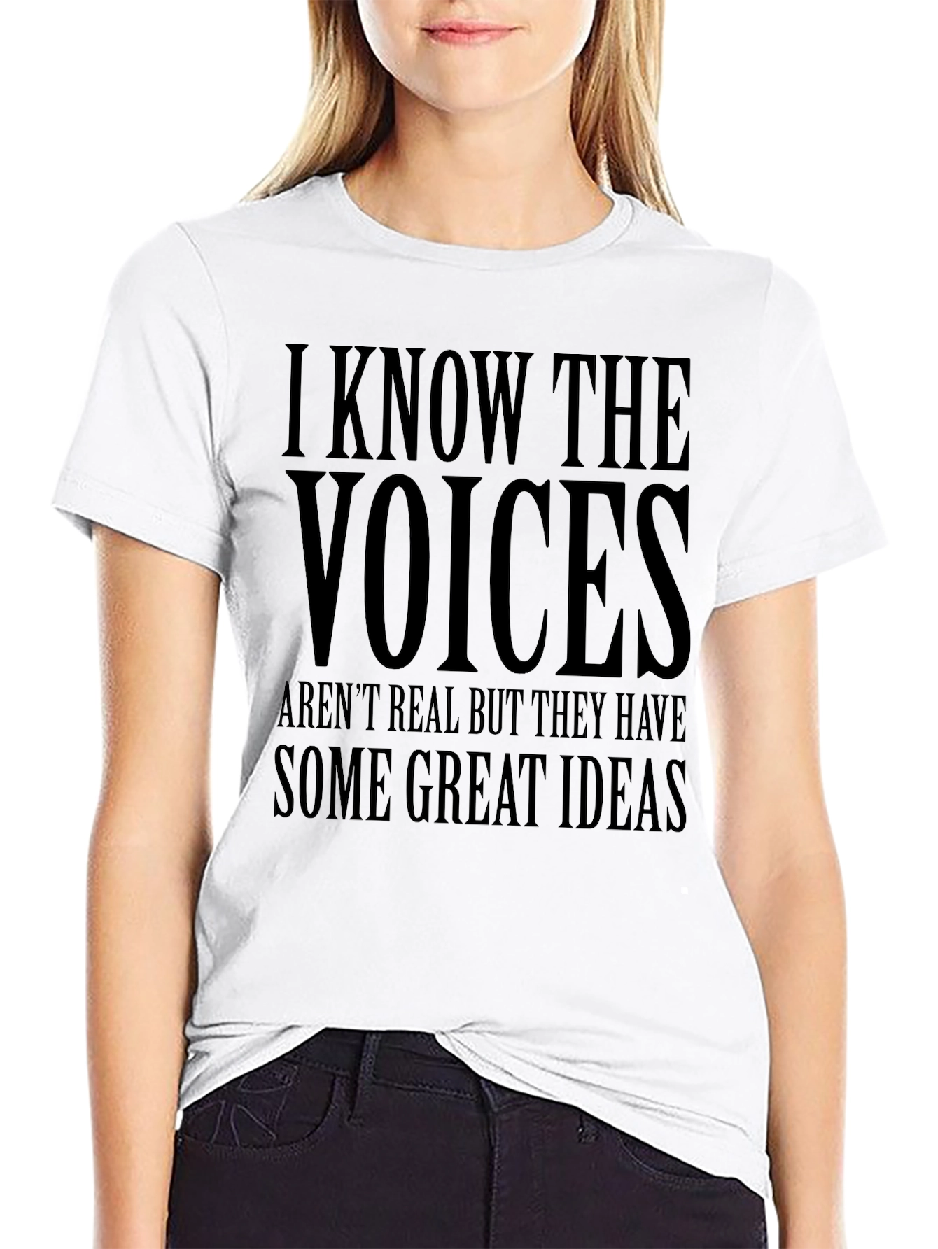 I Know The Voices T-Shirt - Funny Graphic Tee