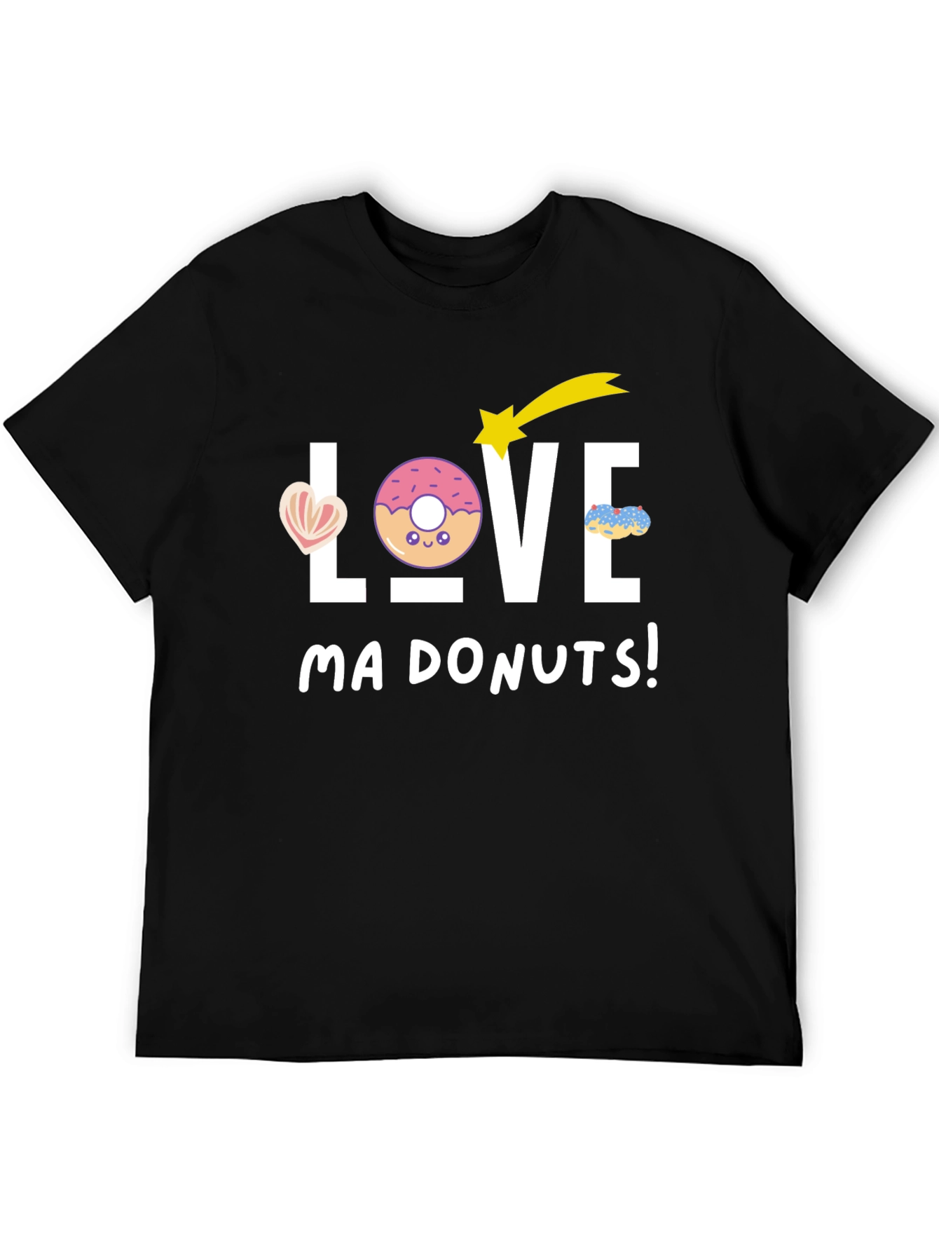 Love Ma Donuts! Black T-Shirt