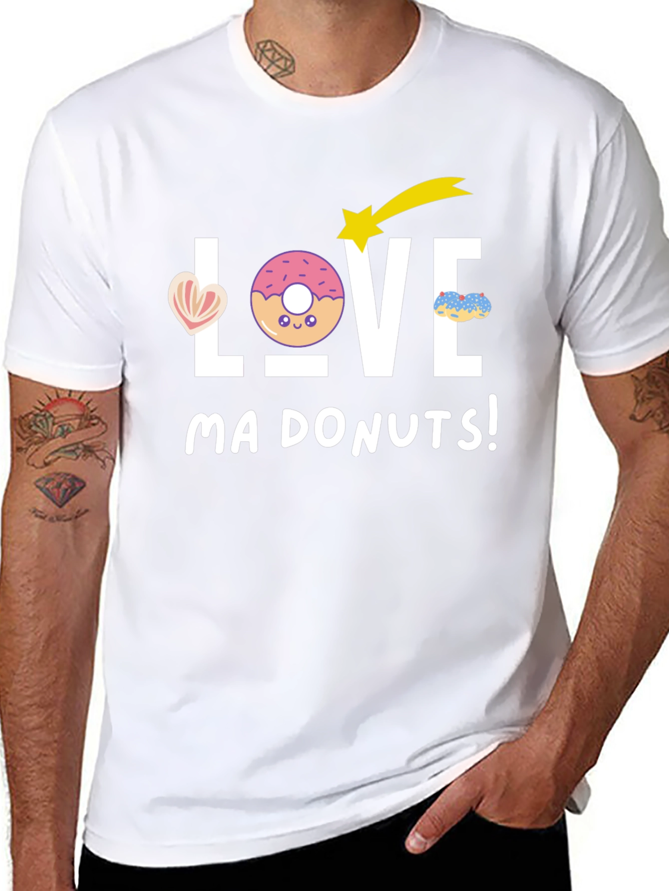 Love Ma Donuts! Black T-Shirt