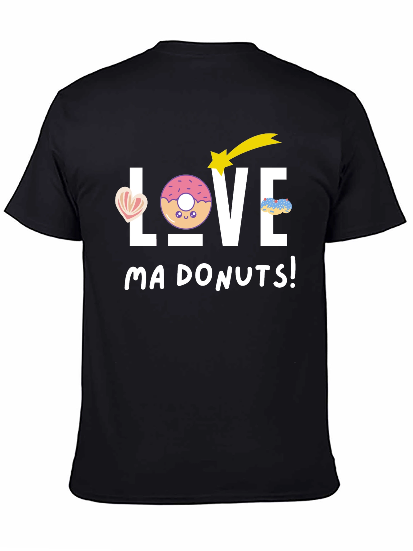 Love Ma Donuts! Black T-Shirt
