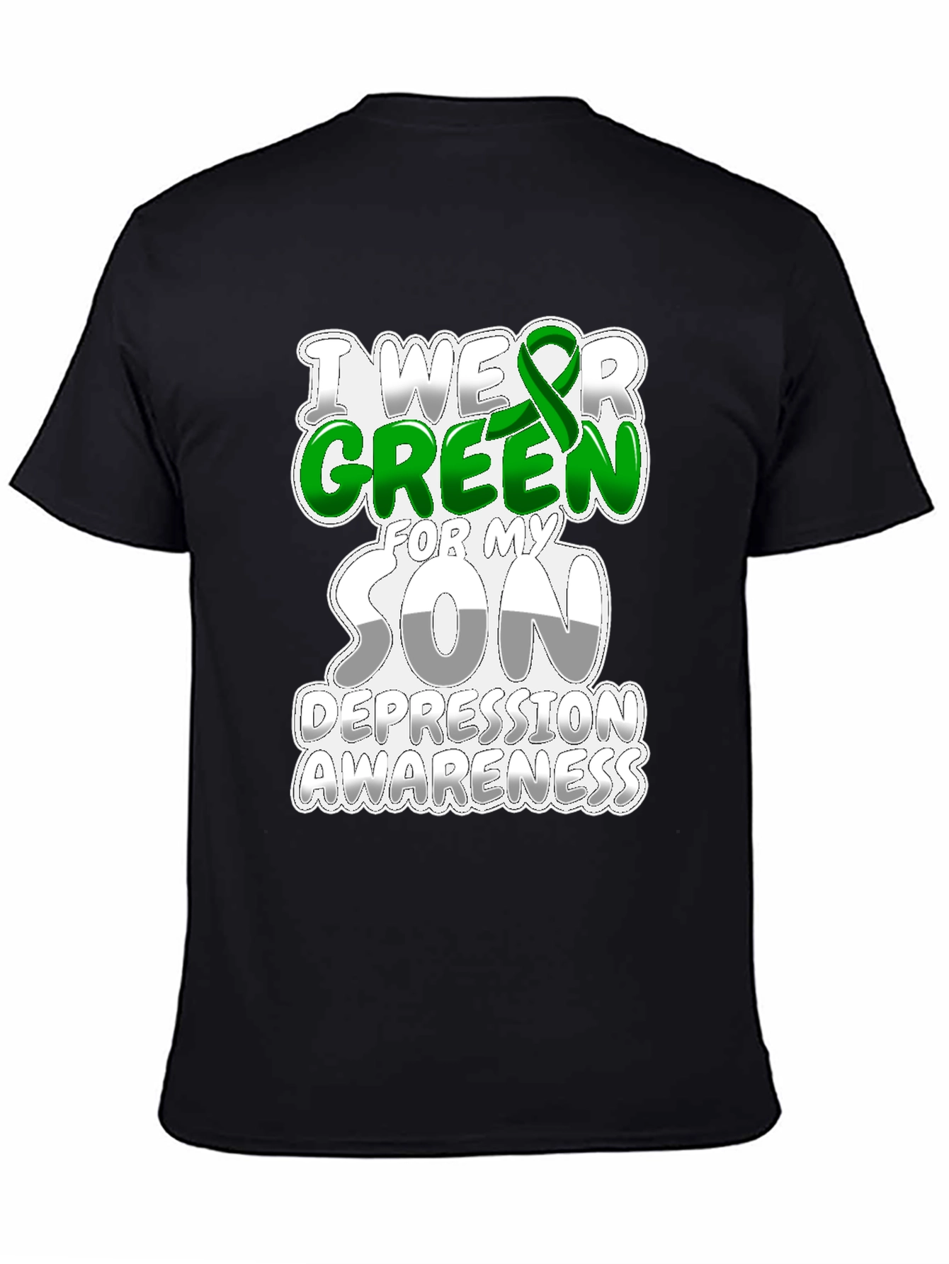 Green Ribbon Depression Awareness T-Shirt
