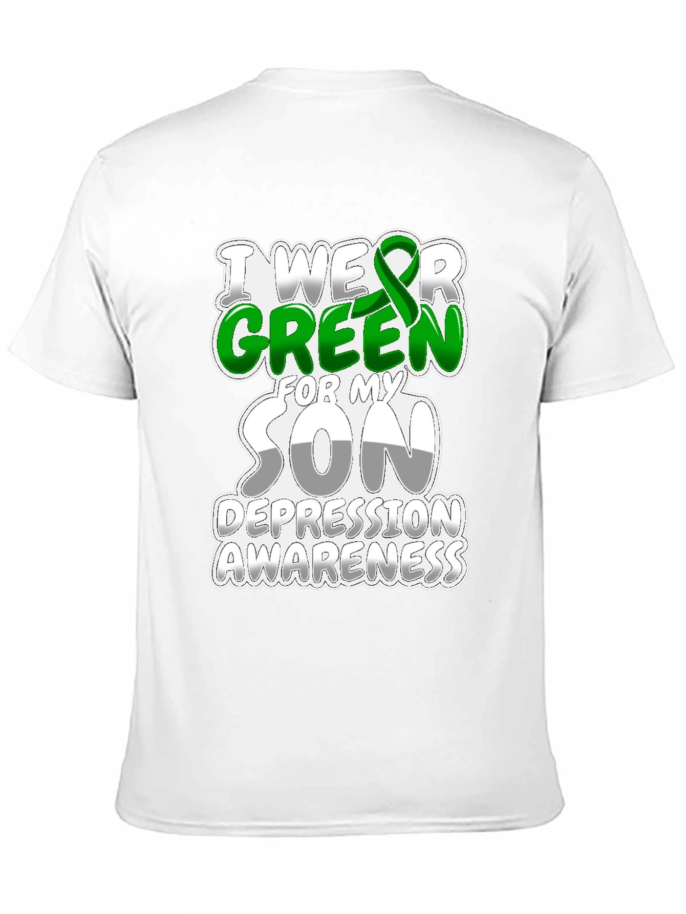 Green Ribbon Depression Awareness T-Shirt