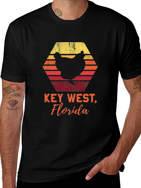Key West Florida Chicken Graphic Tee