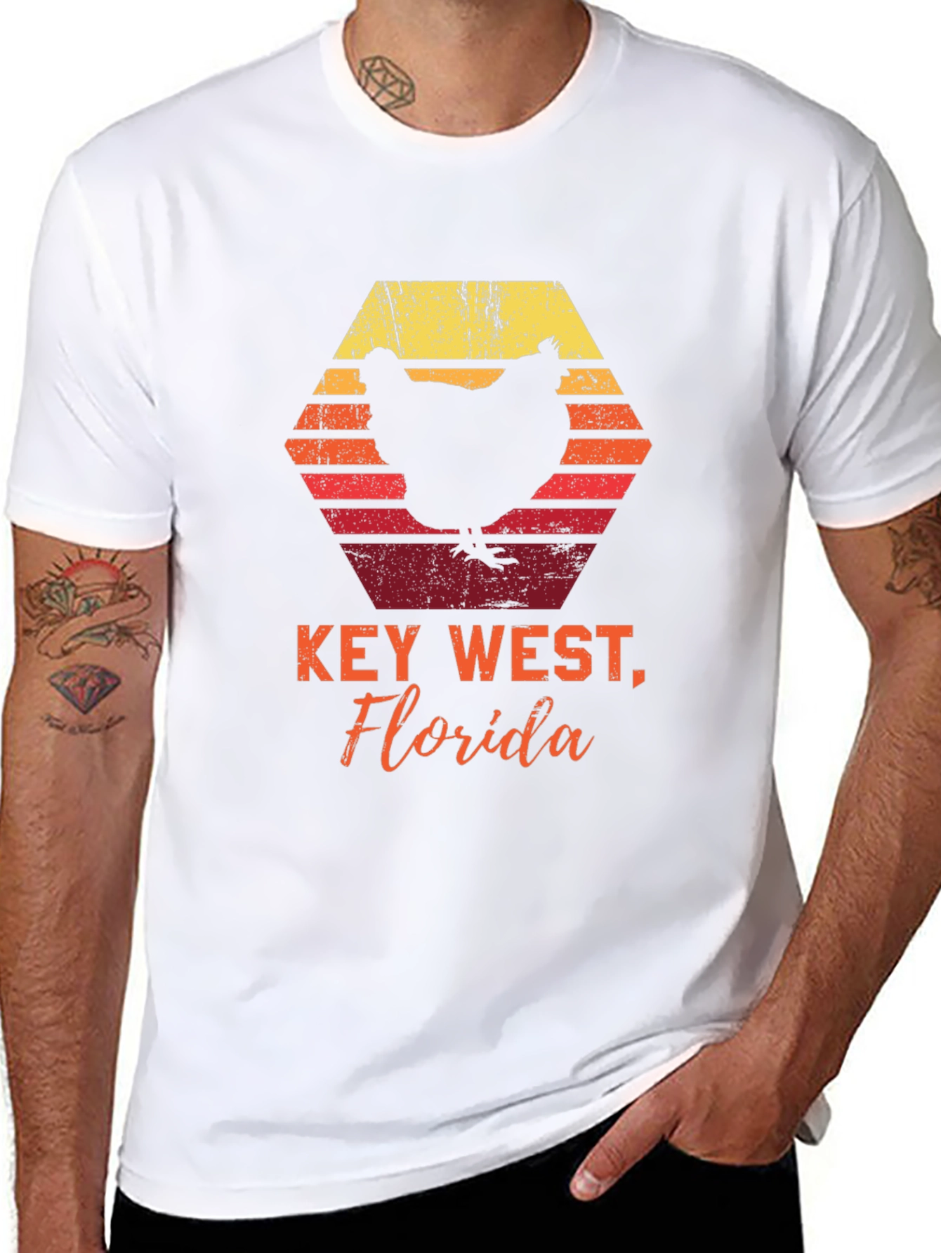 Key West Florida Chicken Graphic Tee