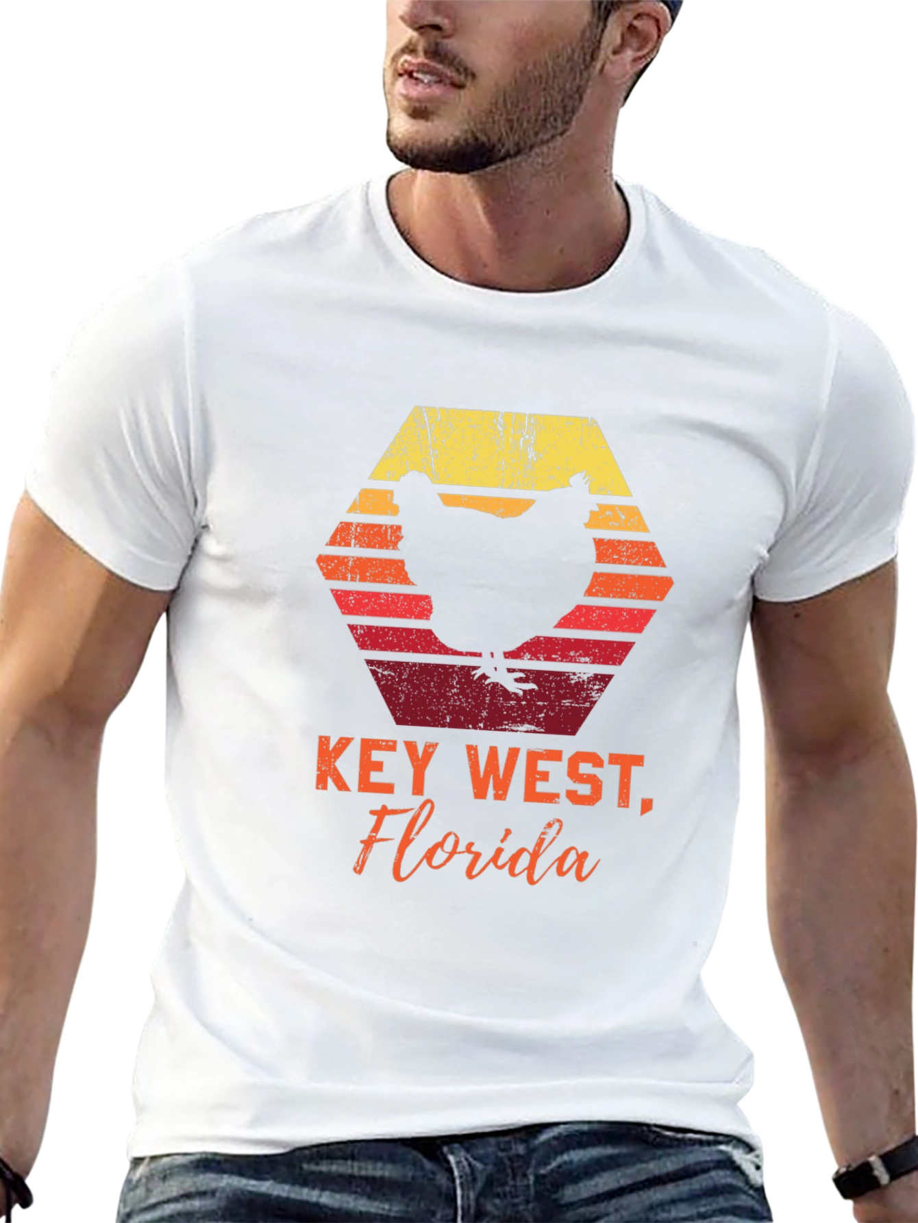 Key West Florida Chicken Graphic Tee