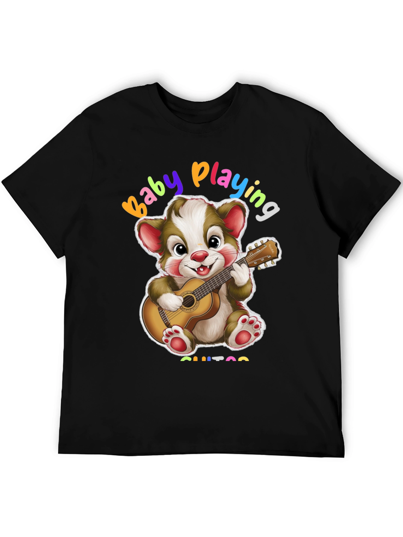 Baby Playing Guitar Graphic T-Shirt
