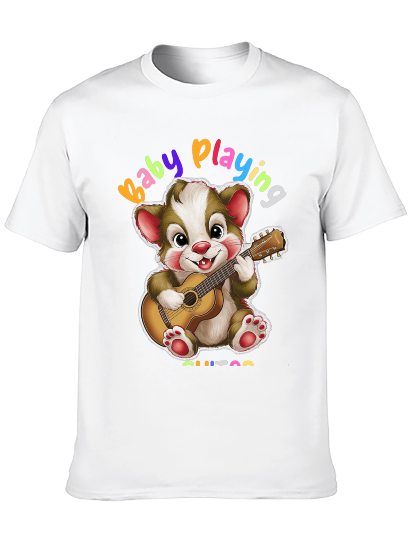 Baby Playing Guitar Graphic T-Shirt