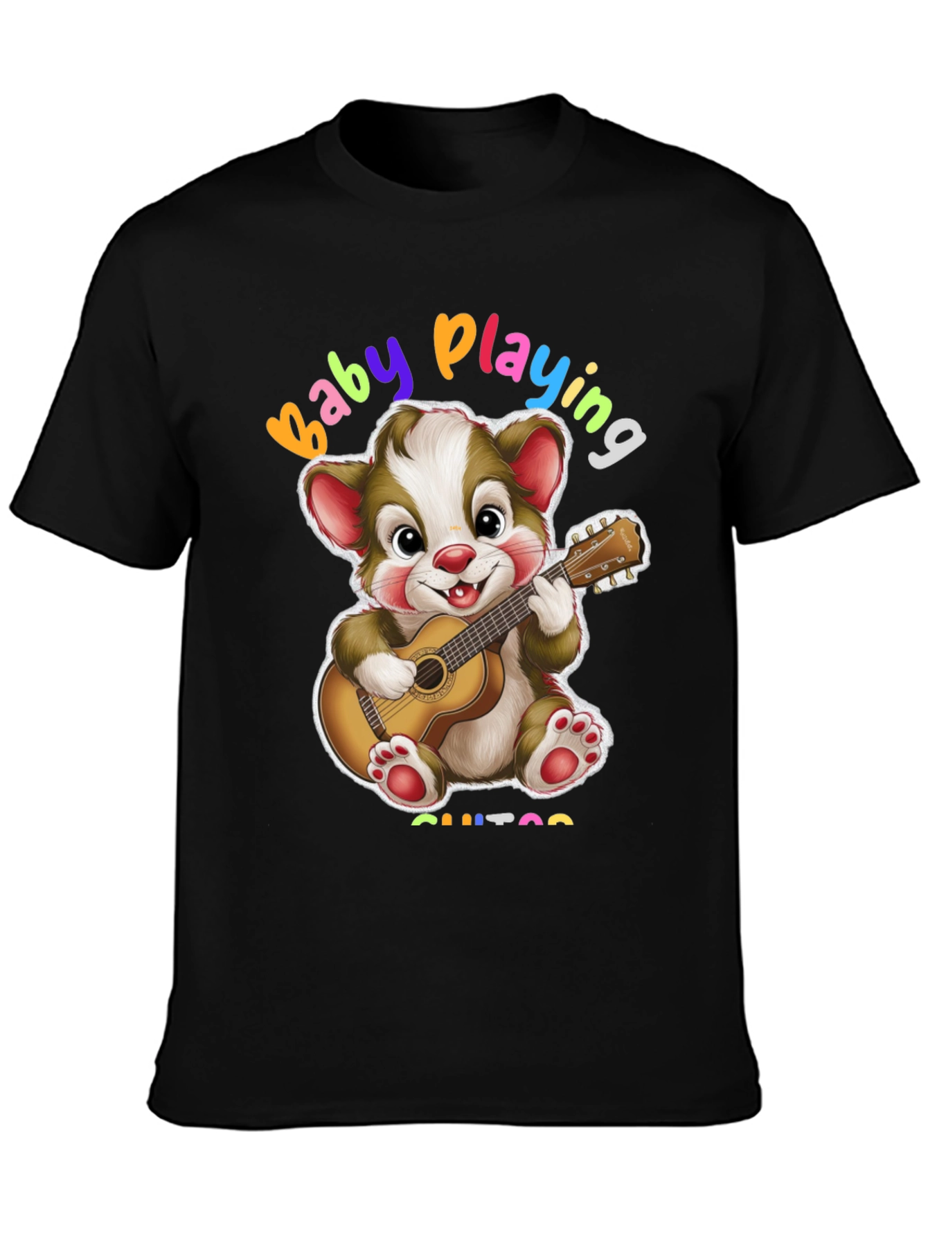Baby Playing Guitar Graphic T-Shirt