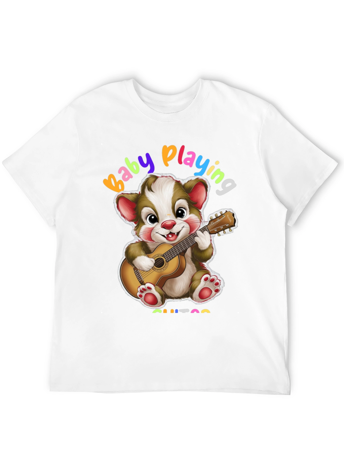 Baby Playing Guitar Graphic T-Shirt