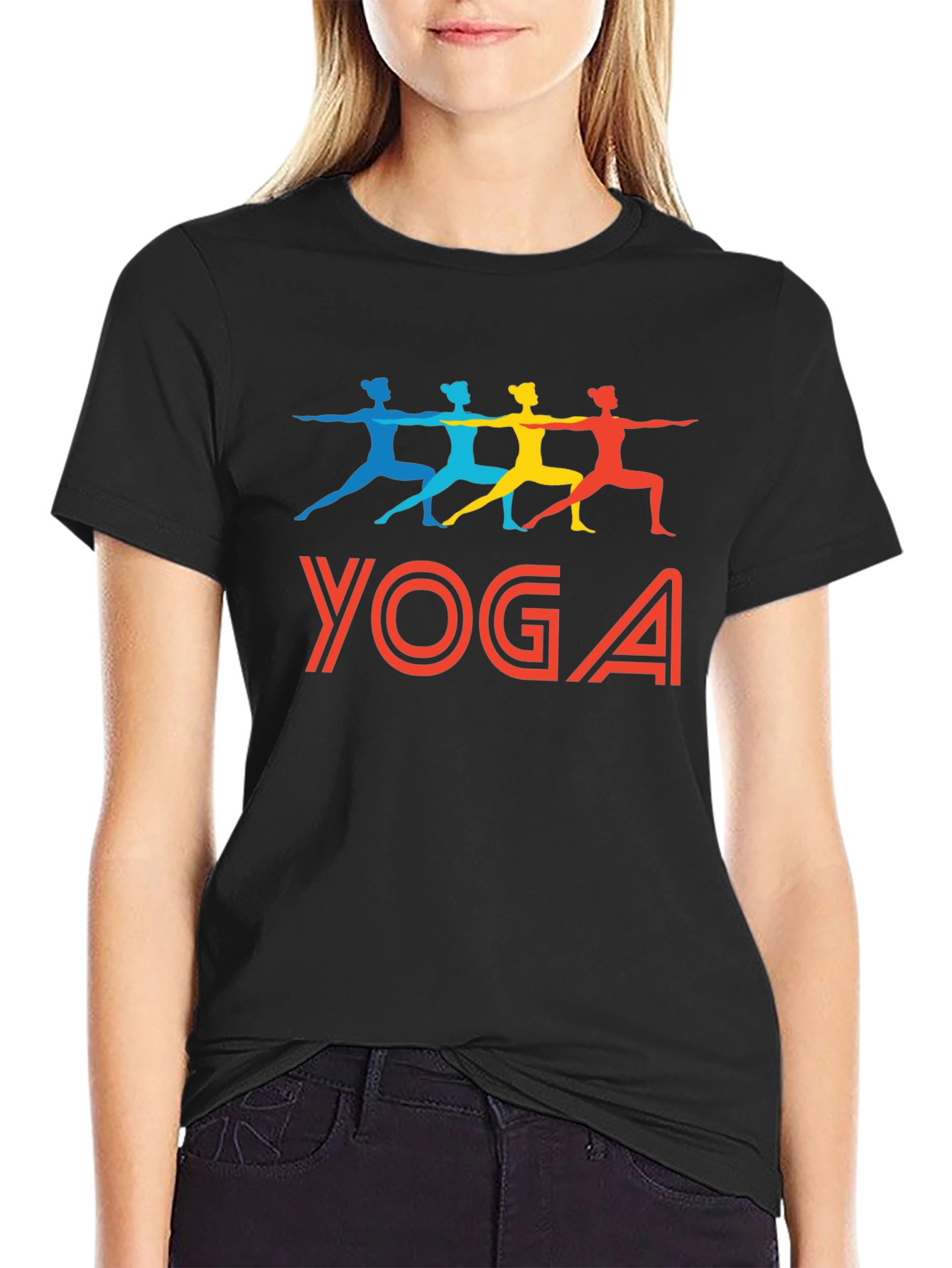 Yoga Graphic Tee - Mens Black T-Shirt