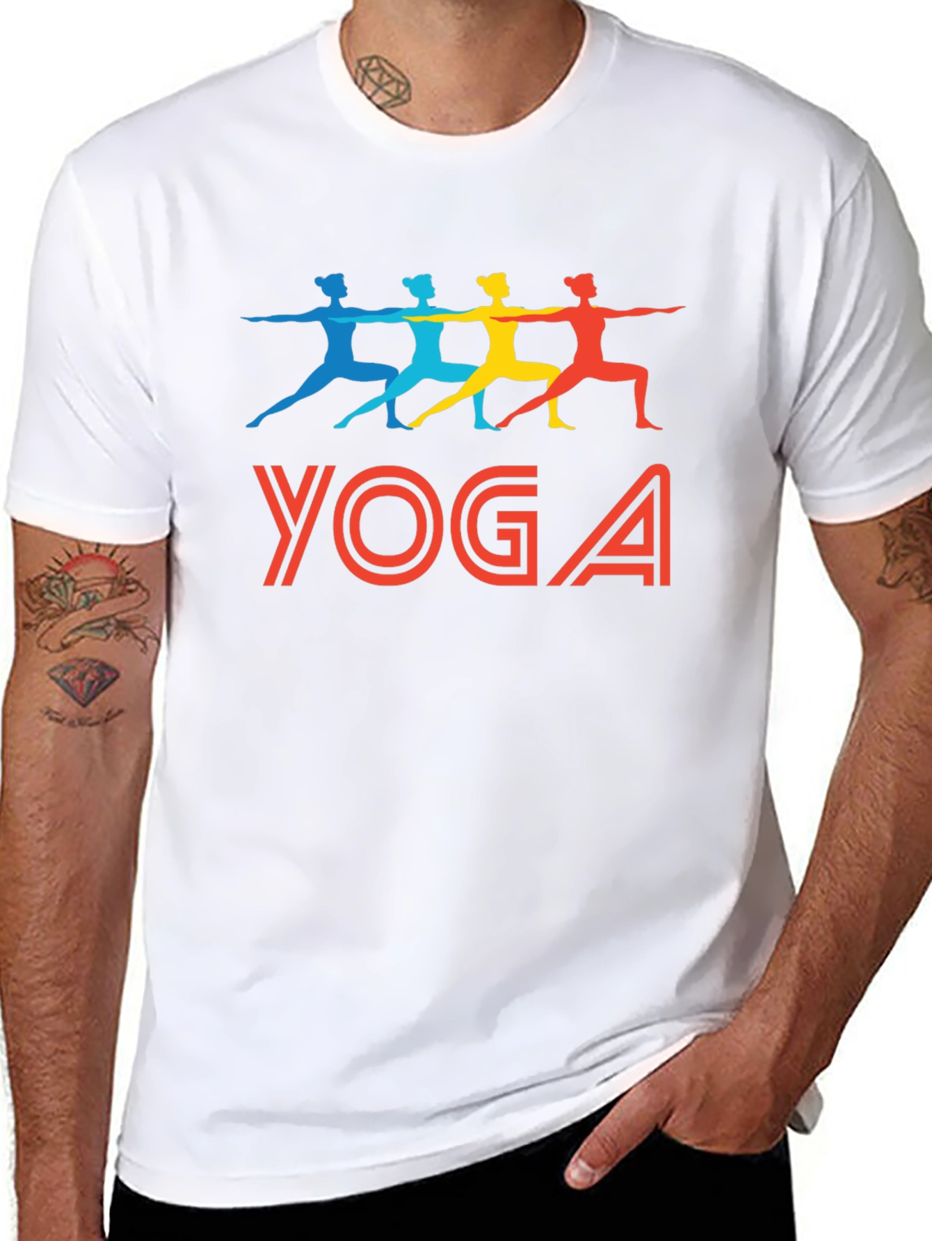Yoga Graphic Tee - Mens Black T-Shirt