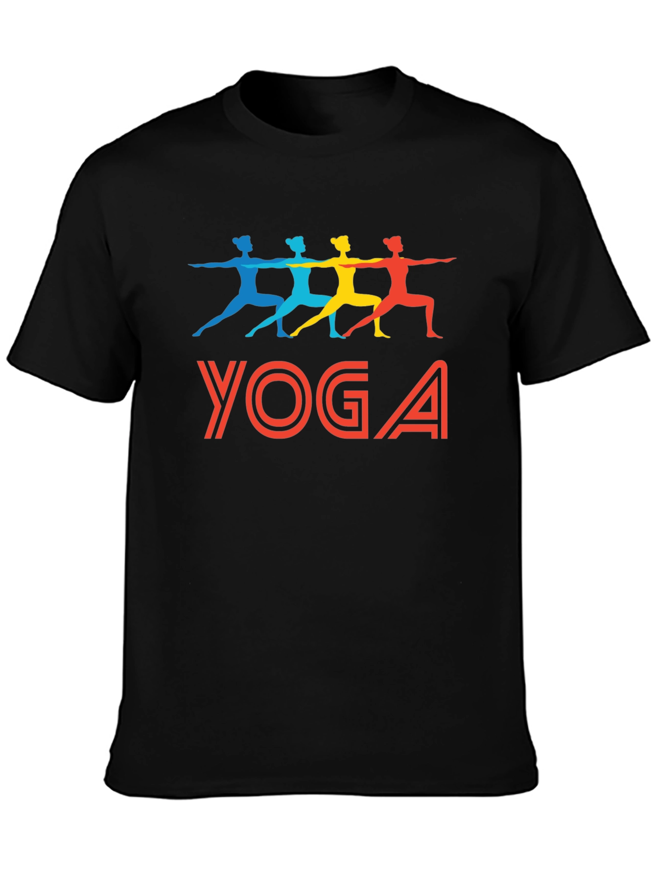 Yoga Graphic Tee - Mens Black T-Shirt