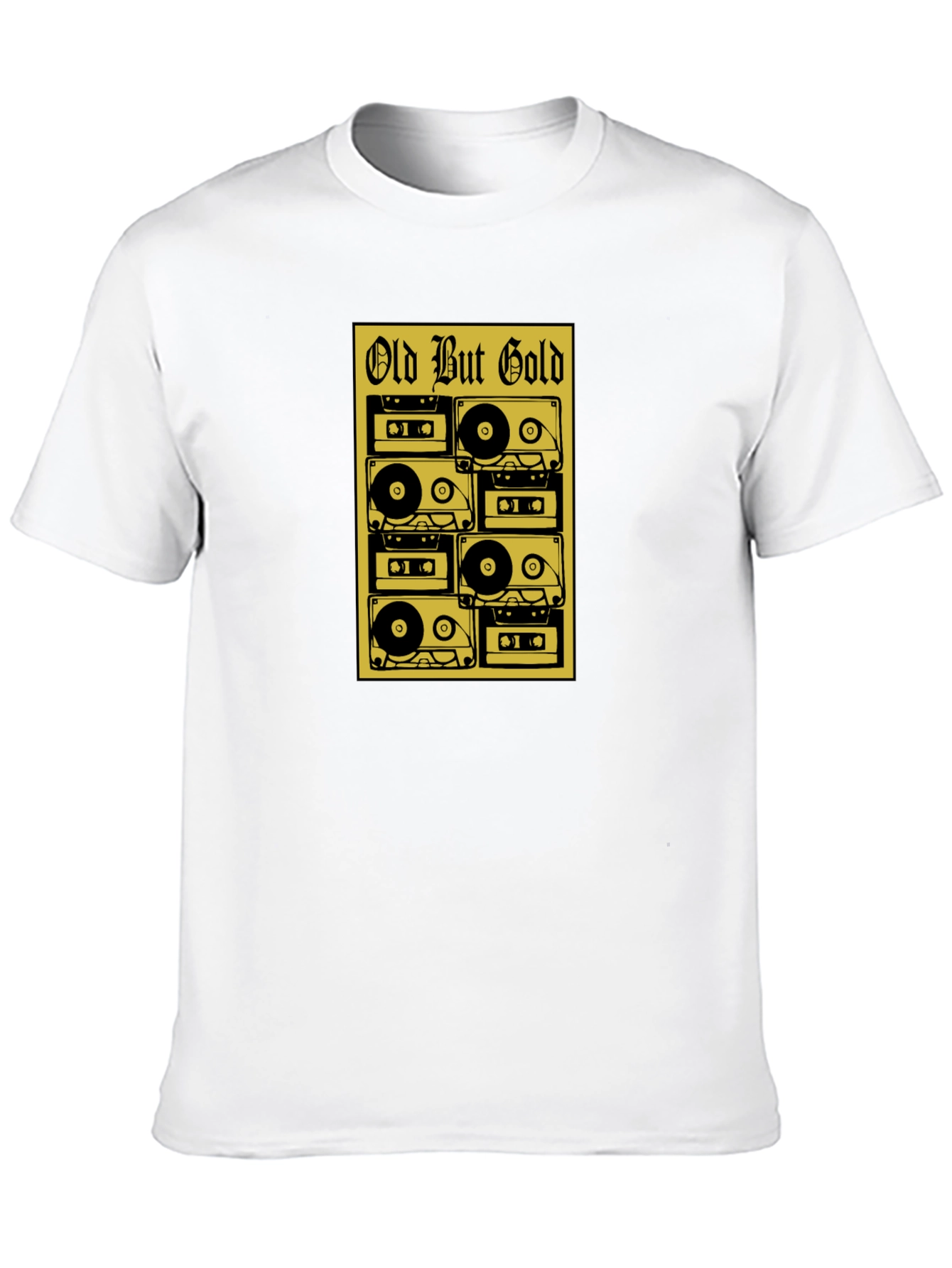 Retro Cassette Tape T-Shirt - Old But Gold