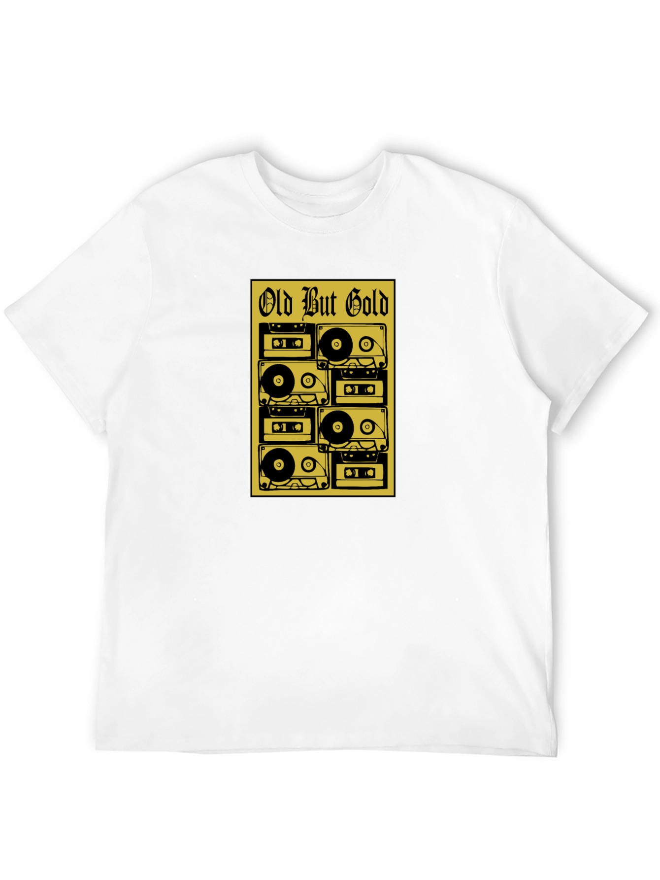 Retro Cassette Tape T-Shirt - Old But Gold