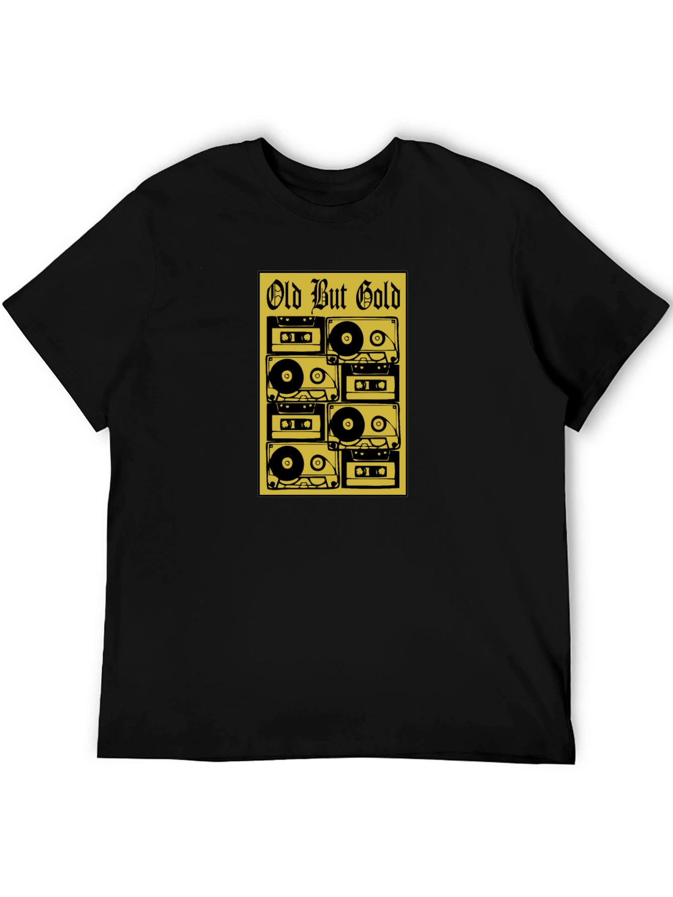 Retro Cassette Tape T-Shirt - Old But Gold