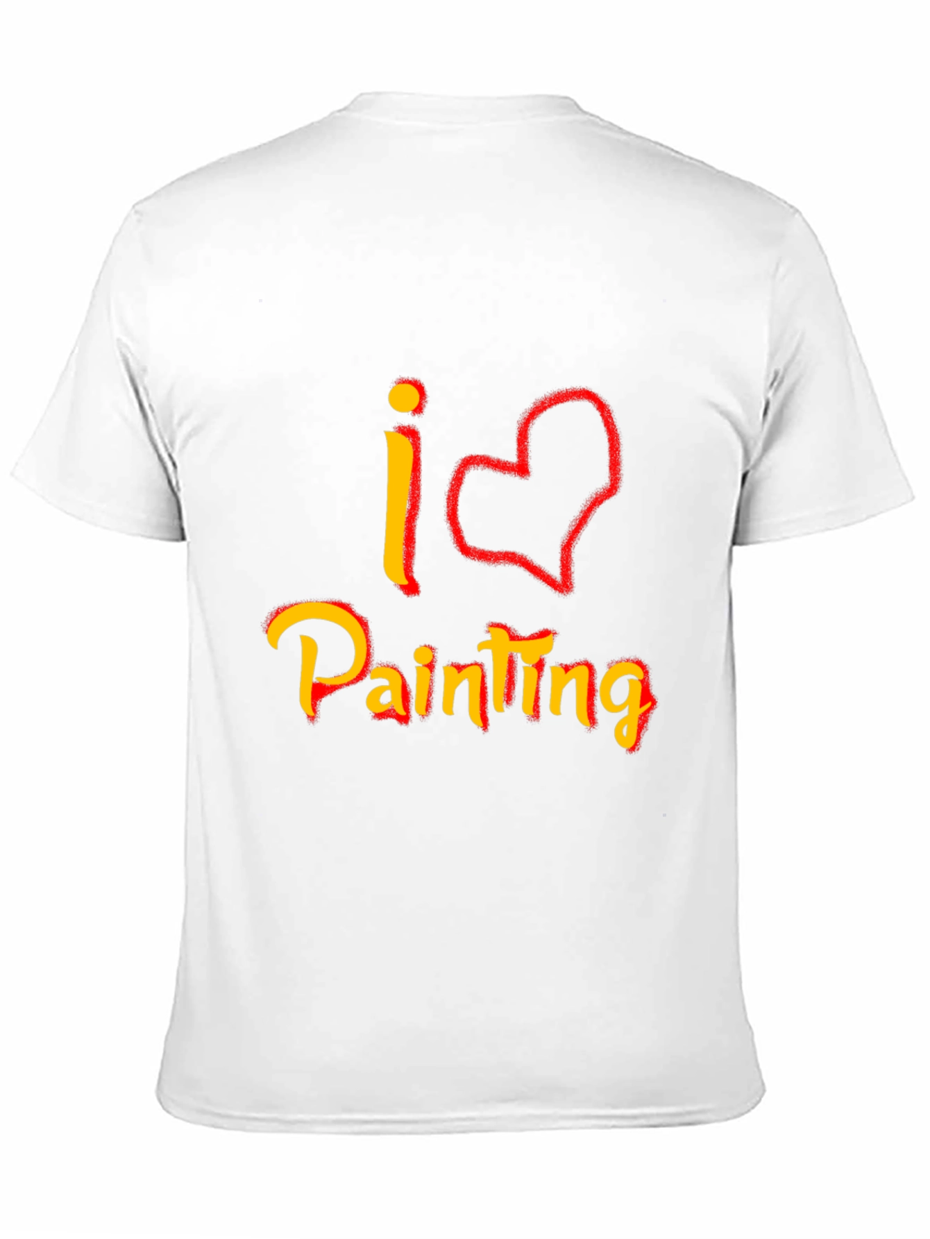 I Love Painting Graphic T-Shirt - Black