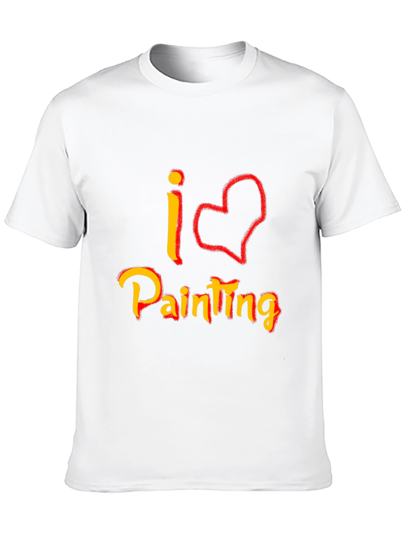 I Love Painting Graphic T-Shirt - Black