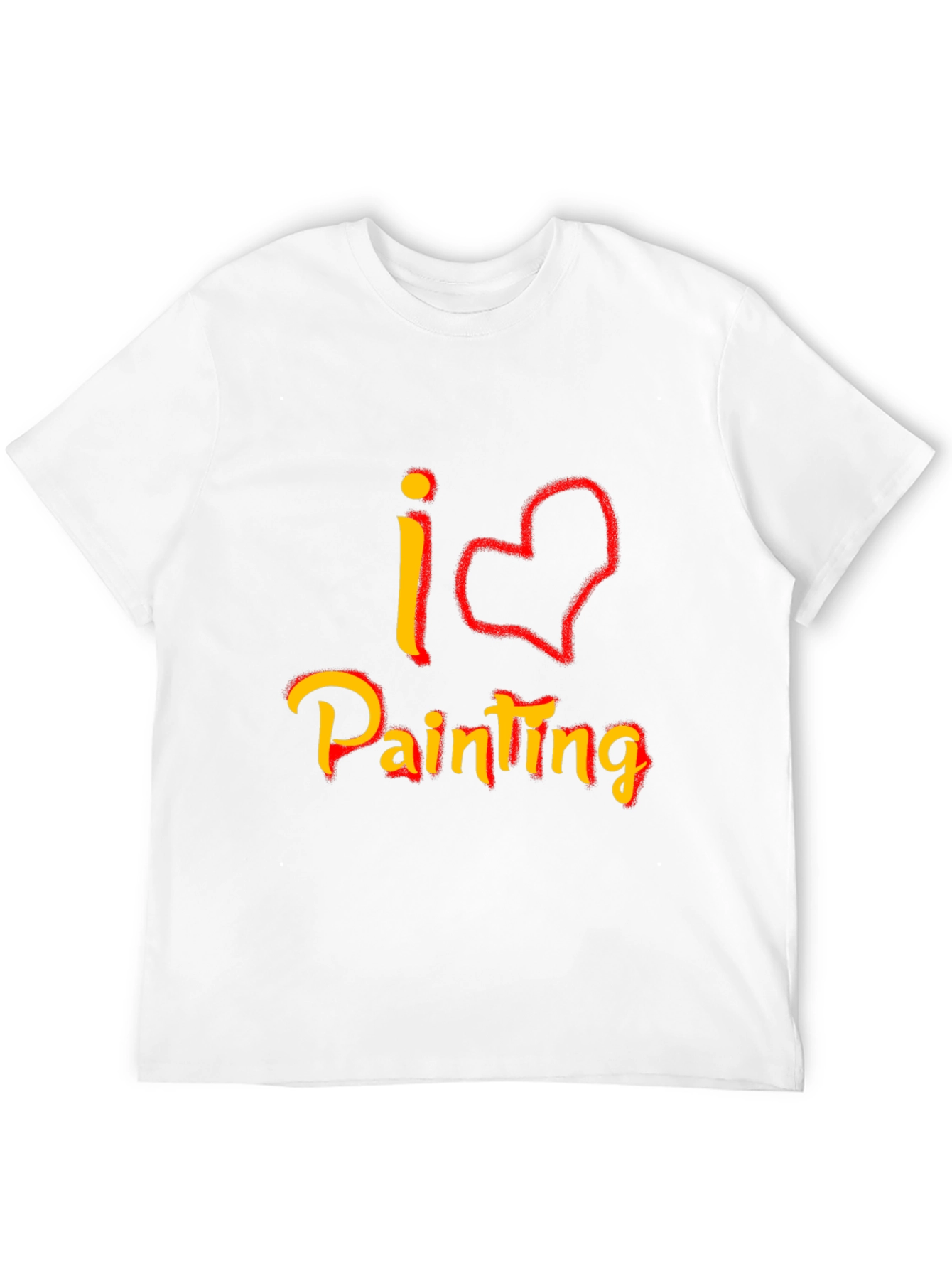 I Love Painting Graphic T-Shirt - Black