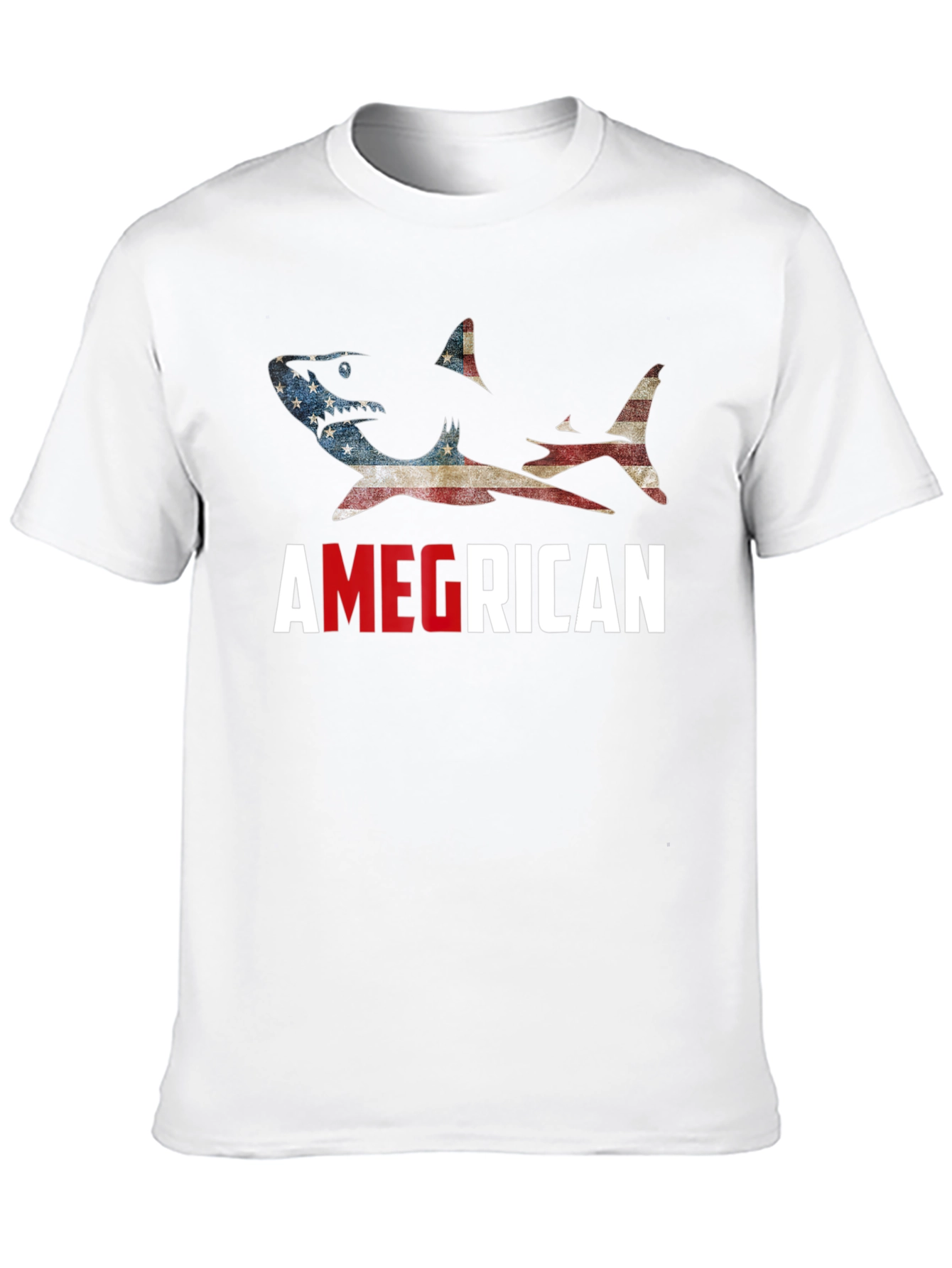Amegrican Shark T-Shirt - Patriotic Design