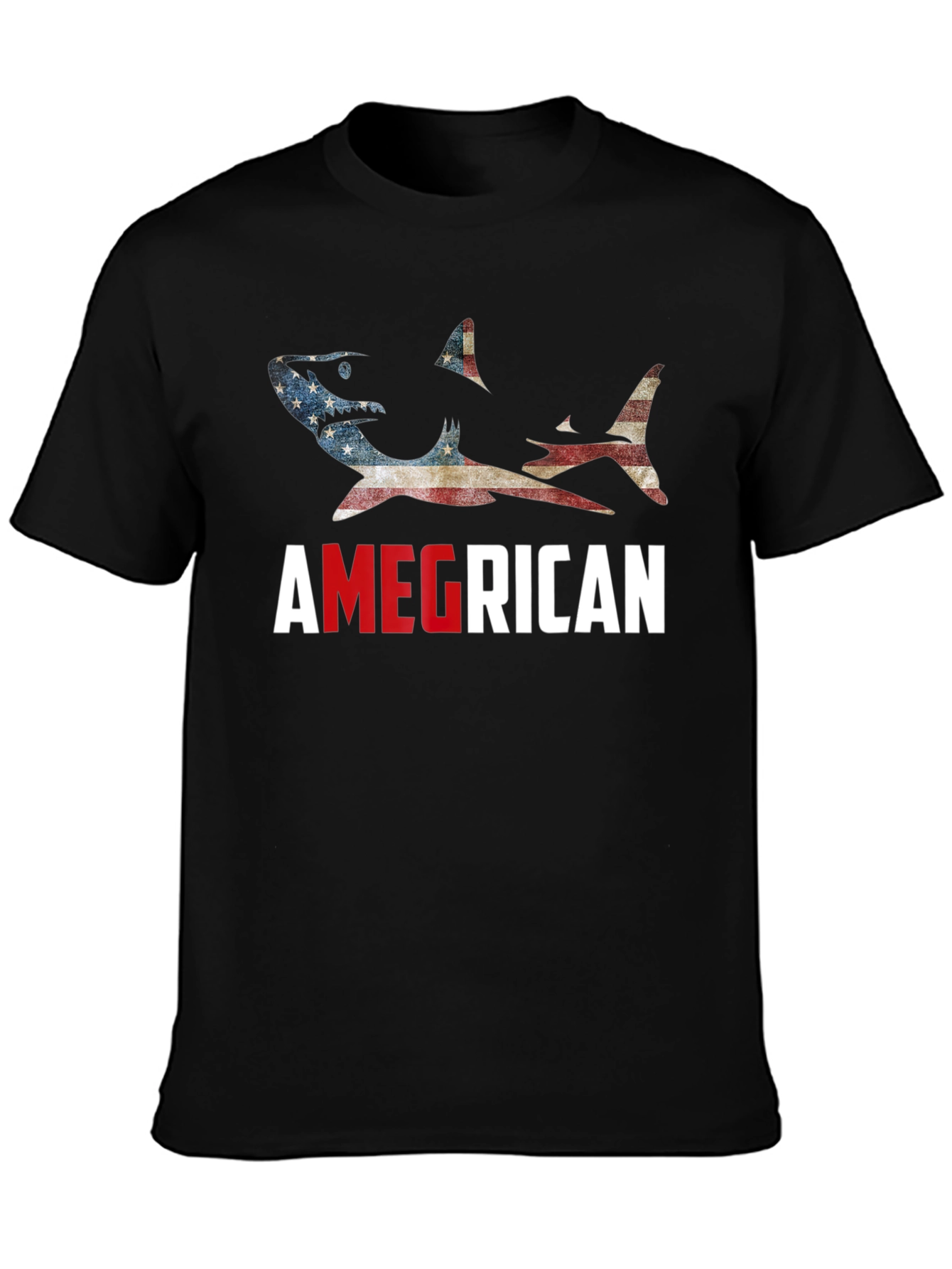 Amegrican Shark T-Shirt - Patriotic Design