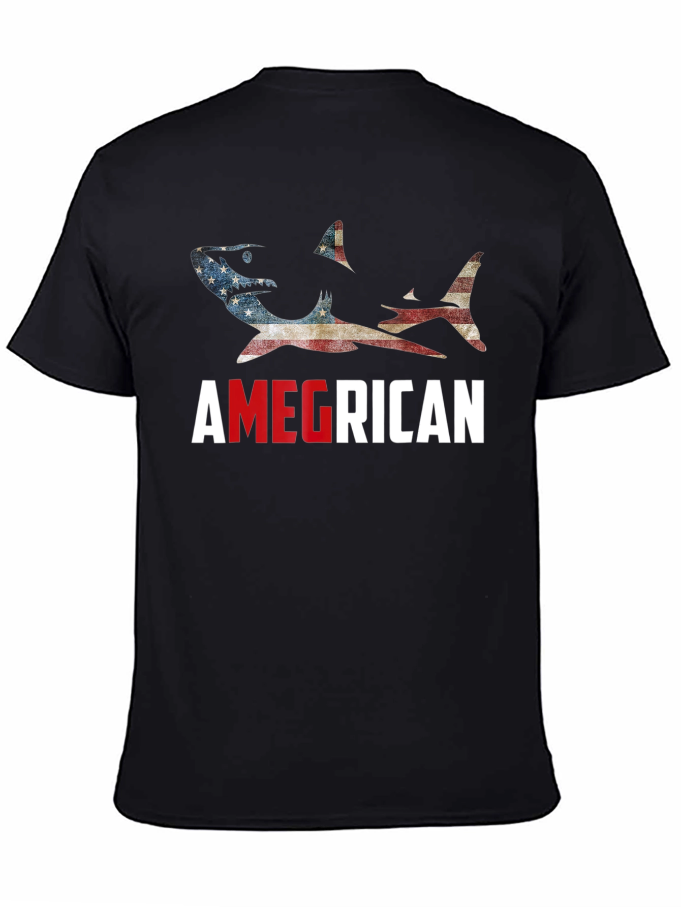 Amegrican Shark T-Shirt - Patriotic Design