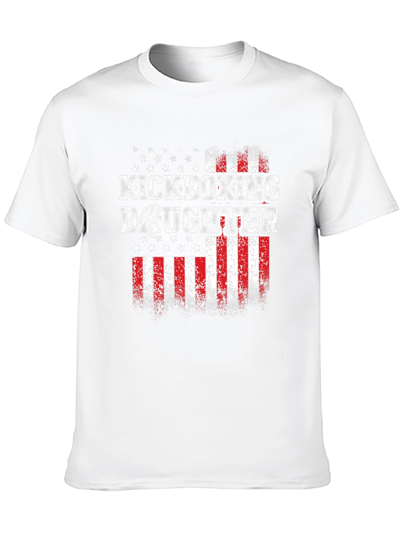 Kickboxing Daughter Patriotic T-Shirt