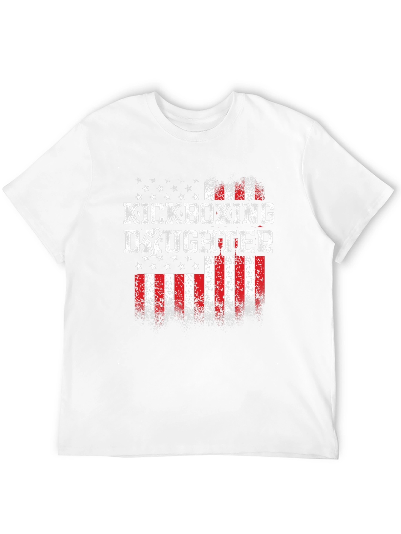 Kickboxing Daughter Patriotic T-Shirt
