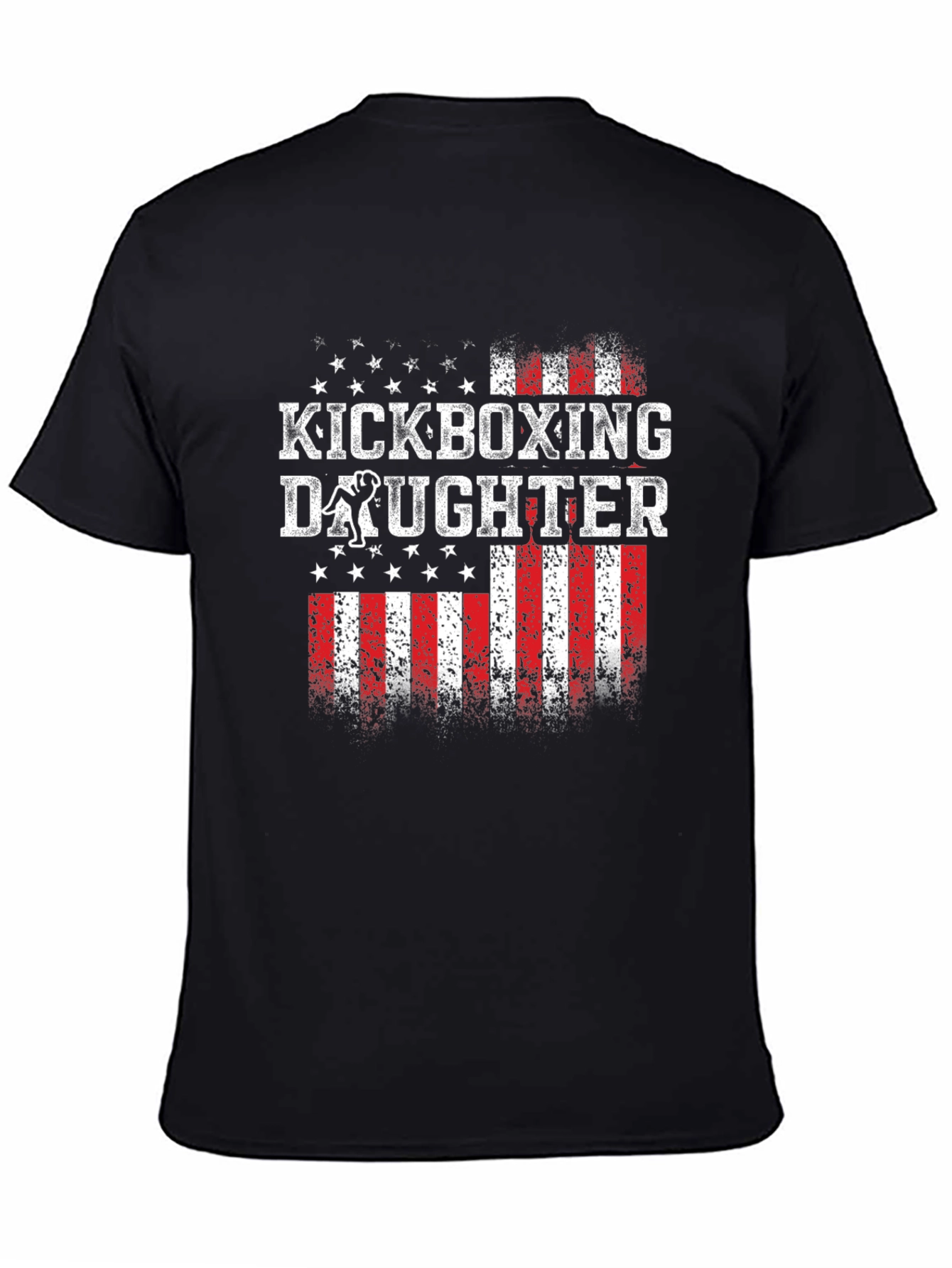 Kickboxing Daughter Patriotic T-Shirt