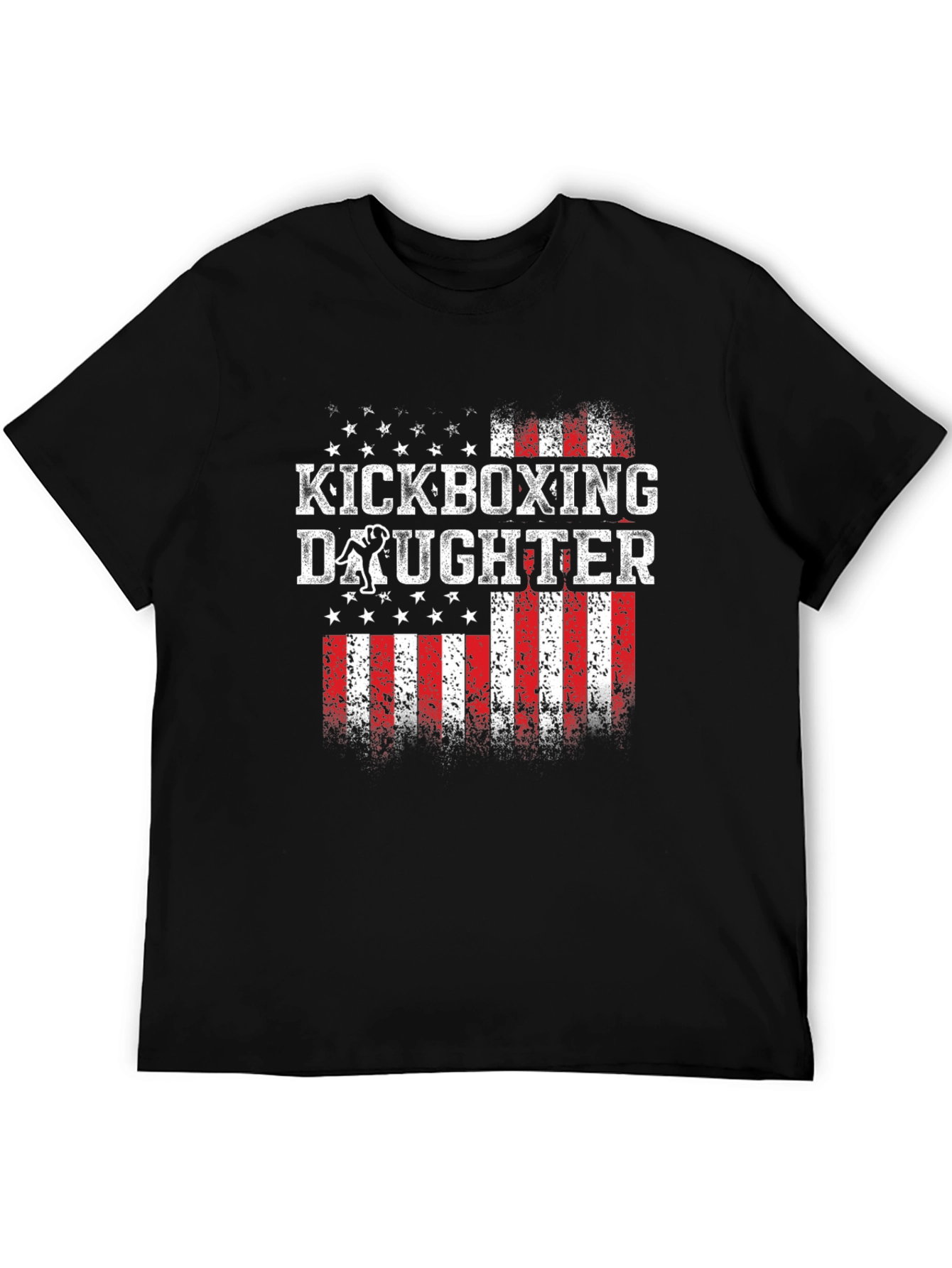 Kickboxing Daughter Patriotic T-Shirt