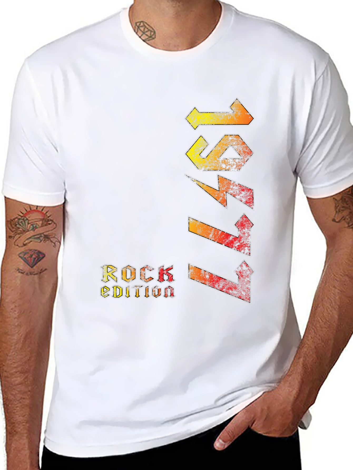 1977 Rock Edition Black Graphic Tee