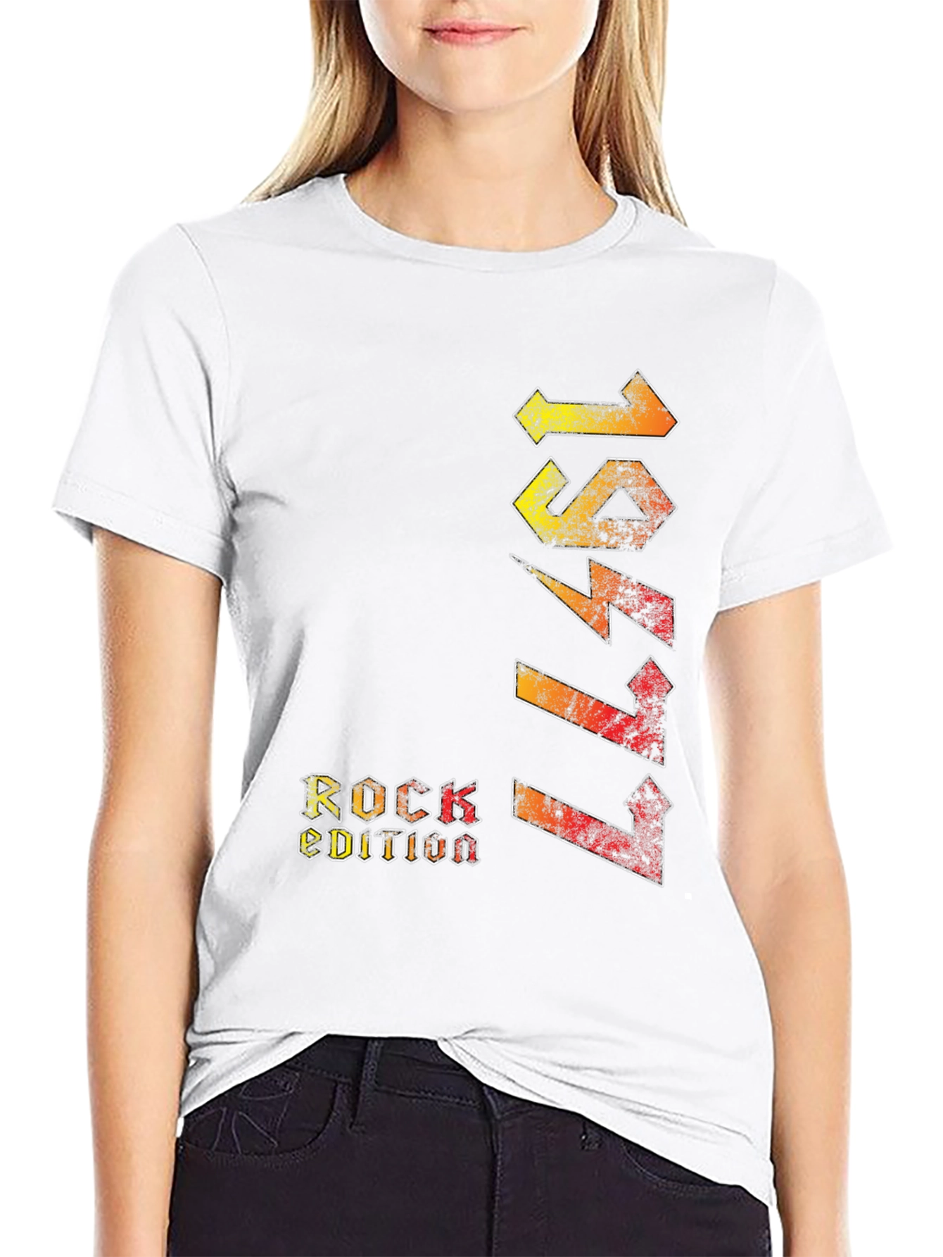 1977 Rock Edition Black Graphic Tee