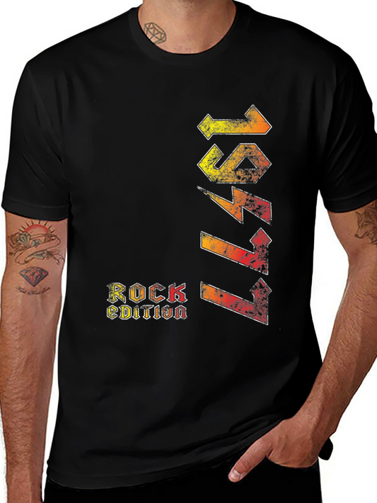 1977 Rock Edition Black Graphic Tee