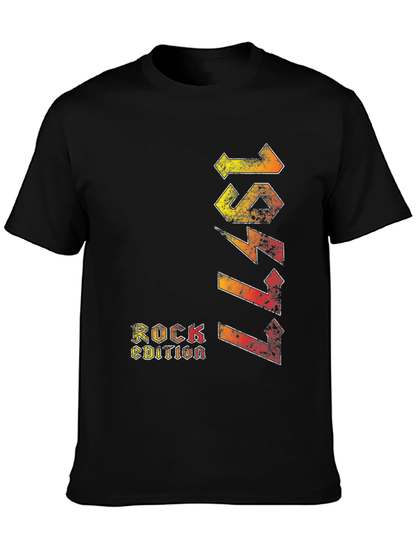 1977 Rock Edition Black Graphic Tee
