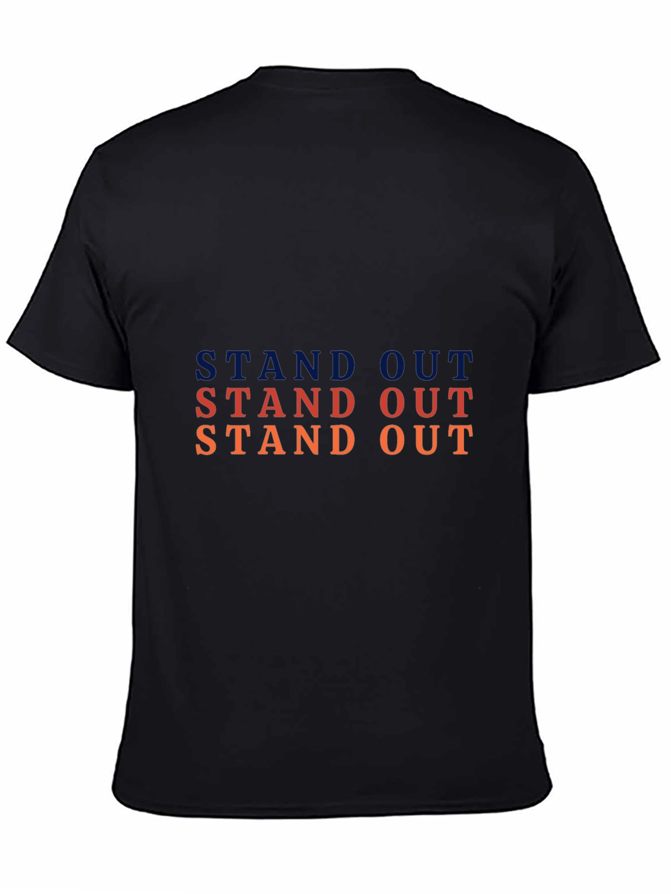 Stand Out Graphic Tee - Black Casual T-Shirt
