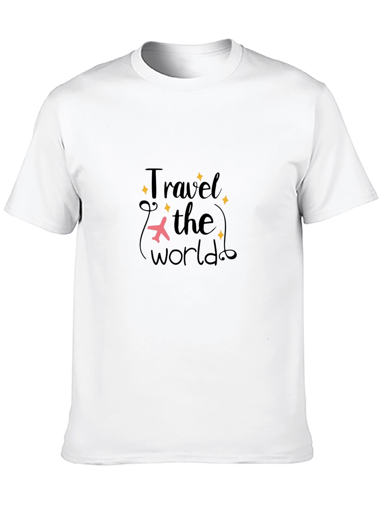Travel The World Graphic T-Shirt - Black