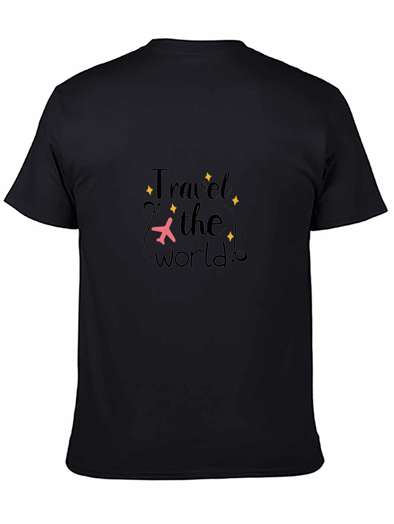 Travel The World Graphic T-Shirt - Black