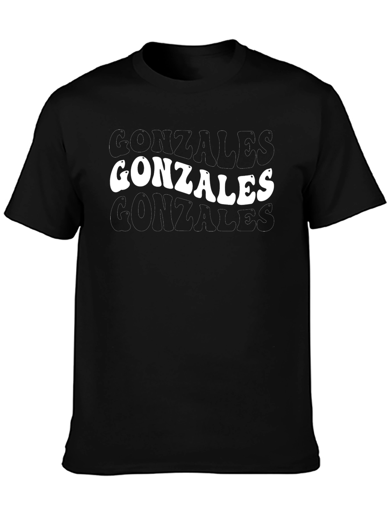 Gonzales Graphic Tee - Retro Style Black T-Shirt