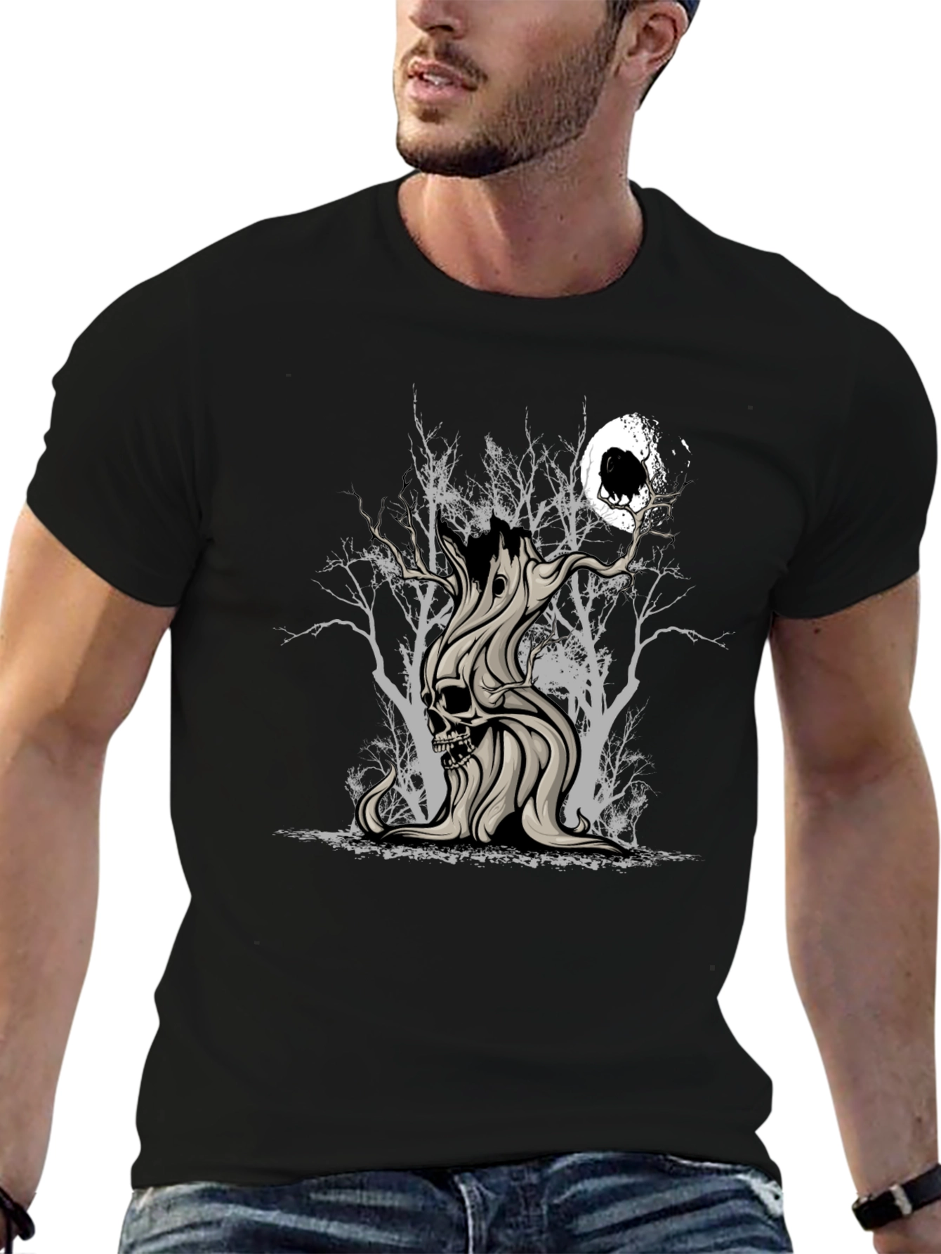 Skull Tree Graphic T-Shirt