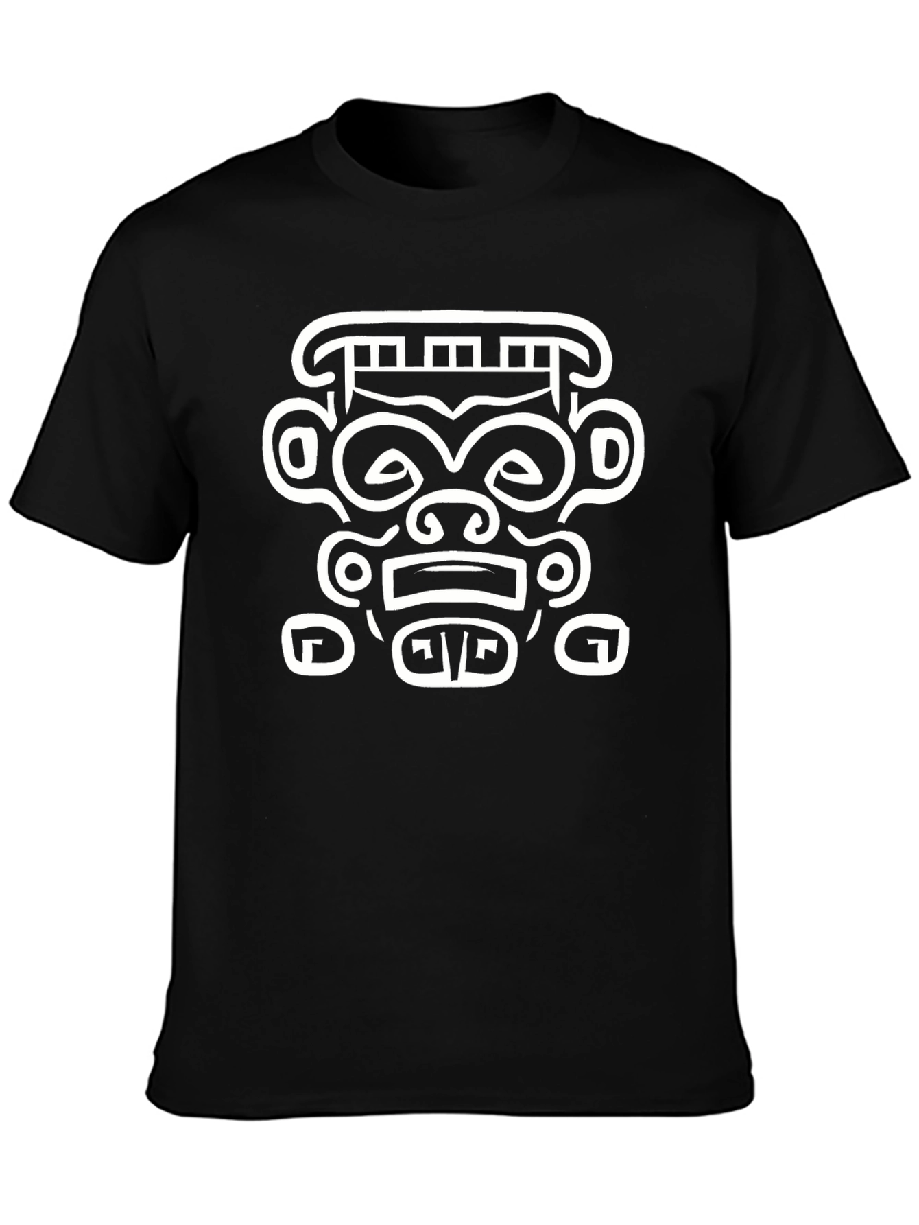 Aztec Design Black T-Shirt