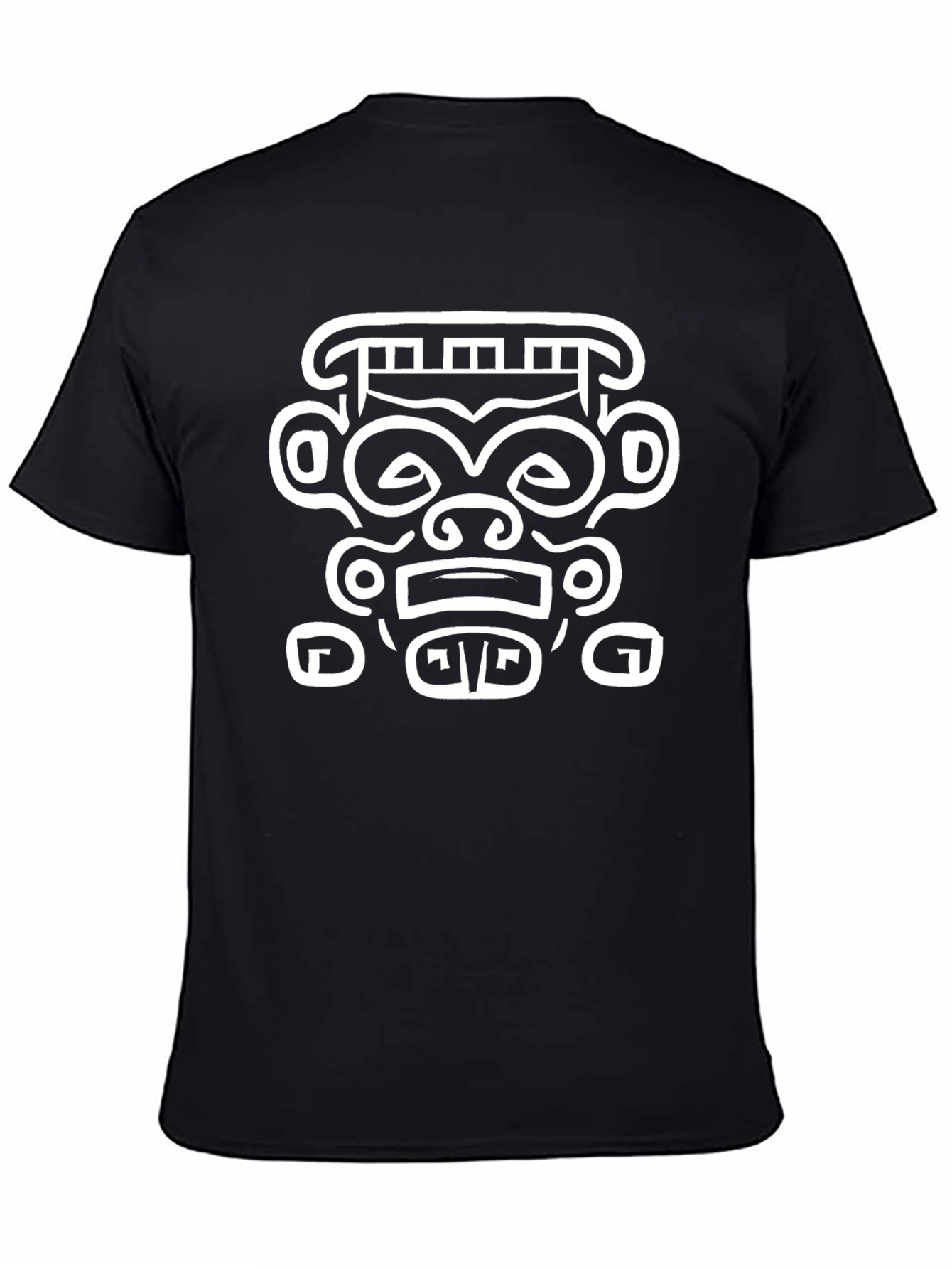 Aztec Design Black T-Shirt