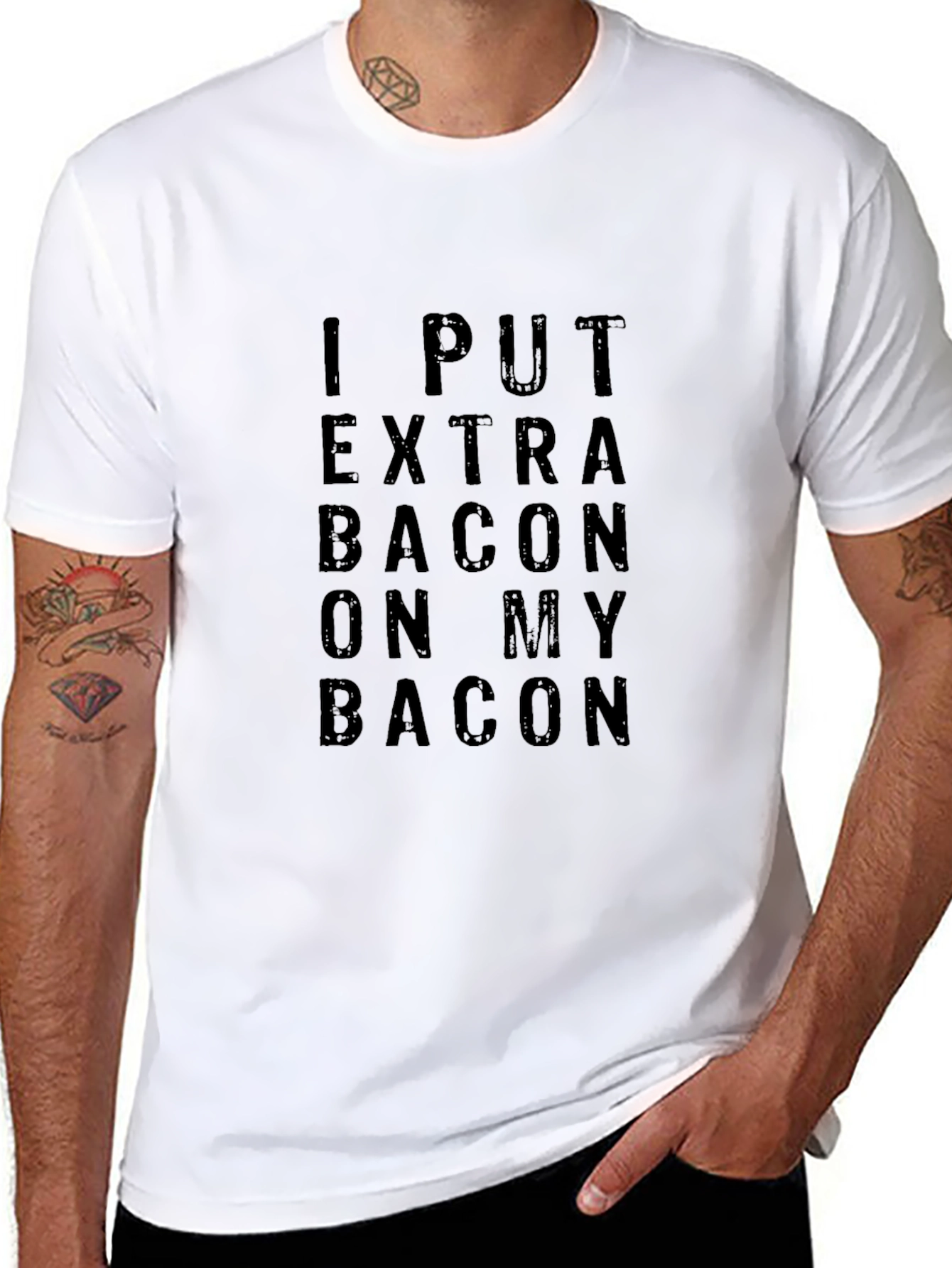 I Put Extra Bacon On My Bacon Graphic Tee