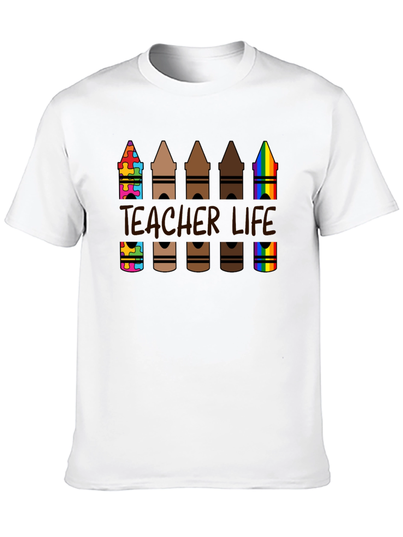 Teacher Life Crayon T-Shirt