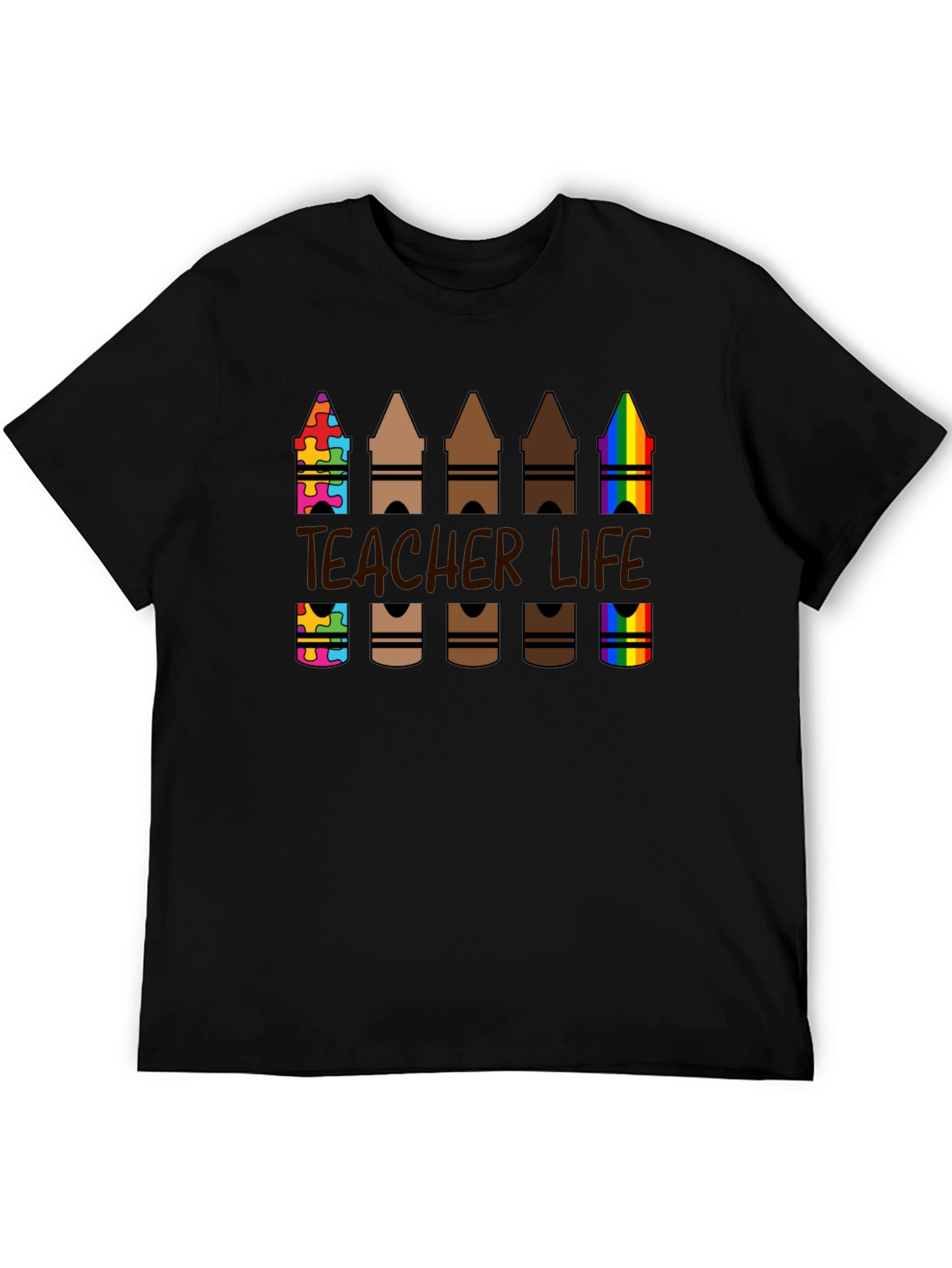 Teacher Life Crayon T-Shirt