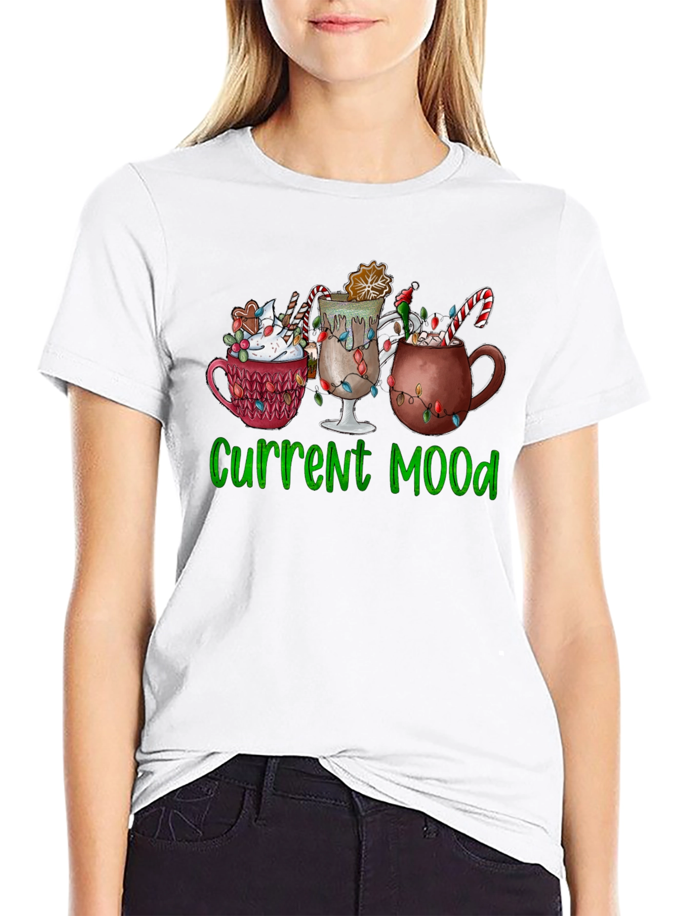 Current Mood Hot Cocoa Christmas T-Shirt