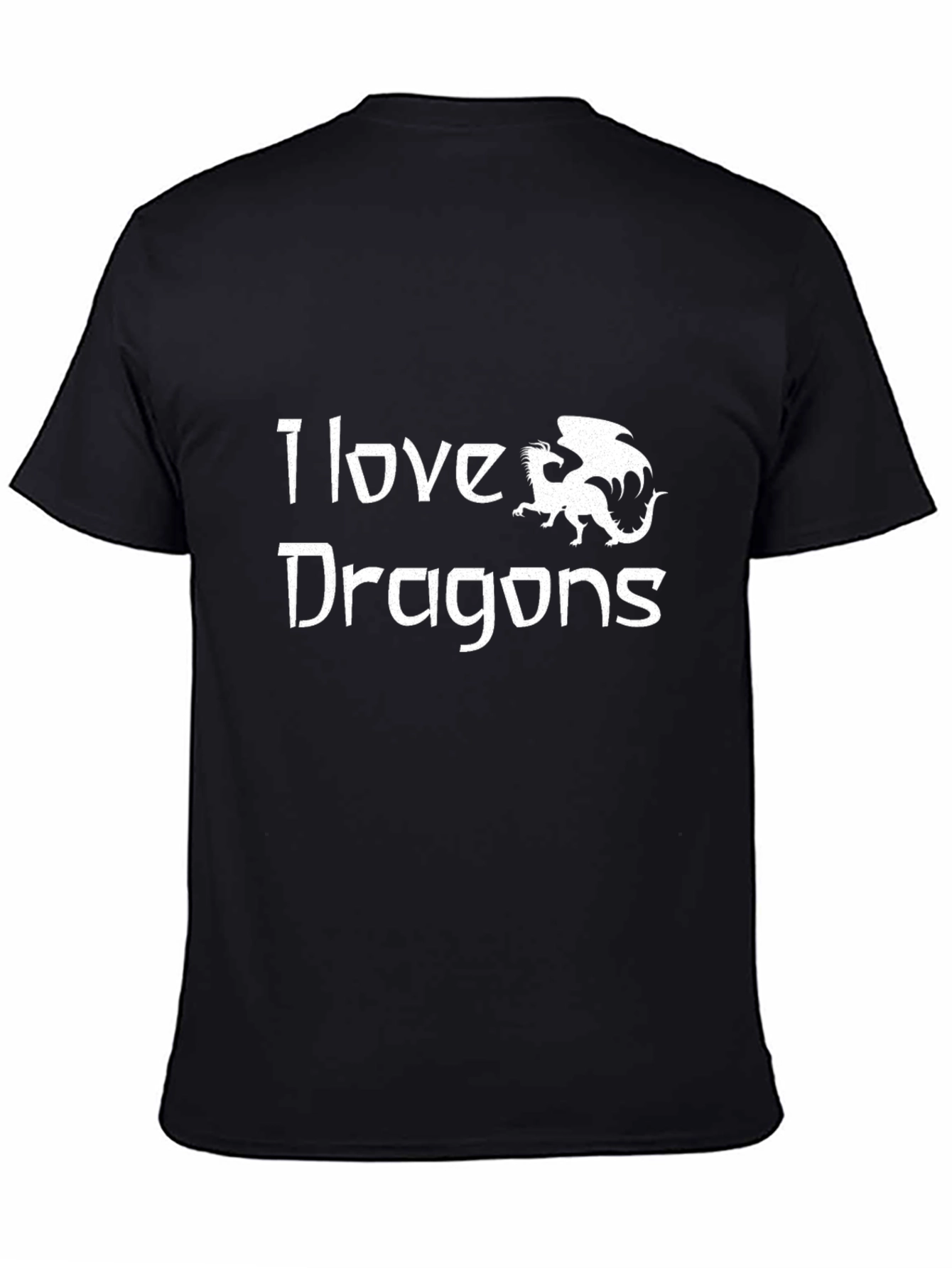 I Love Dragons Graphic Tee - Black T-Shirt