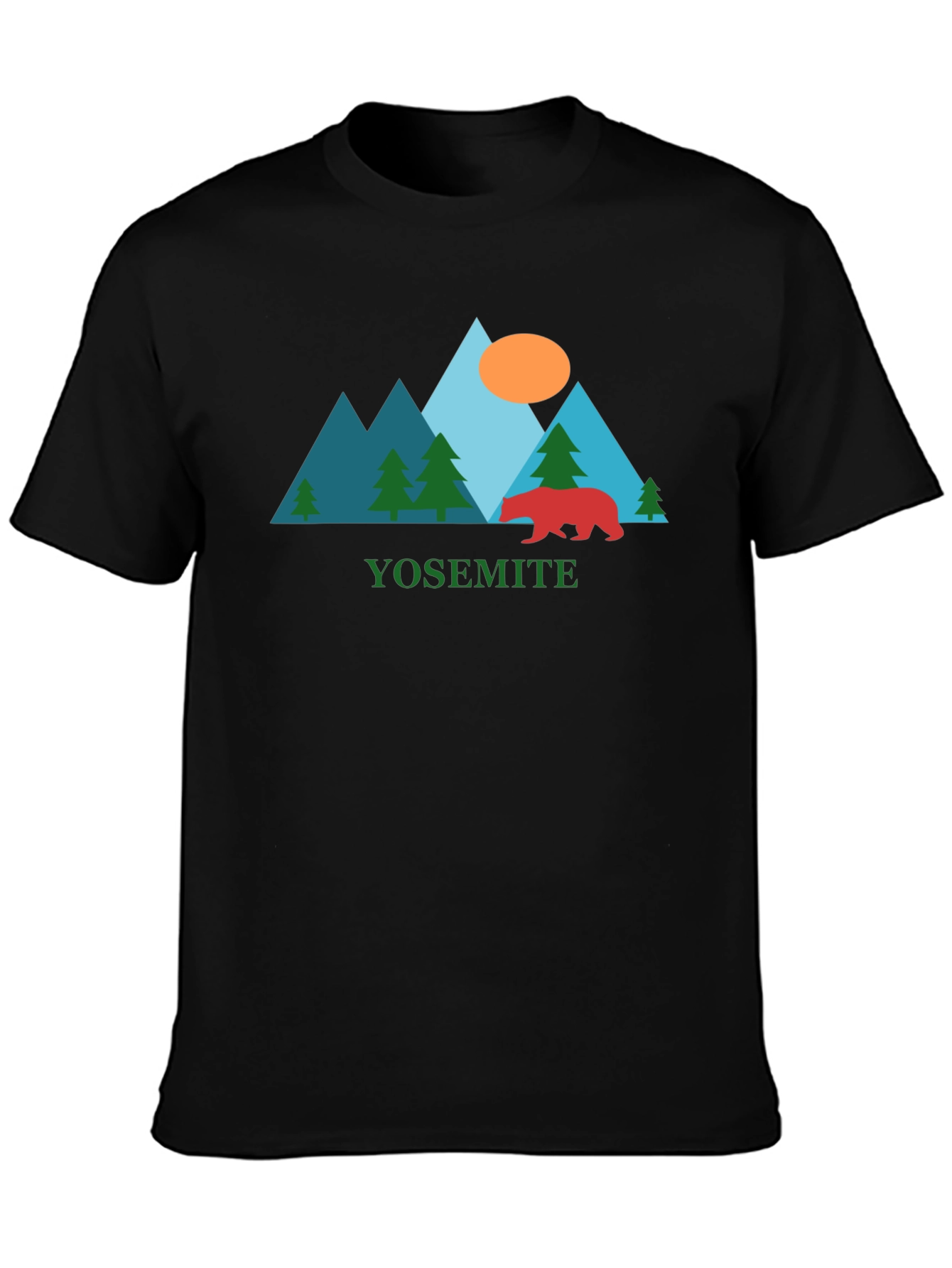 Yosemite Graphic Tee - Bear & Mountain Design